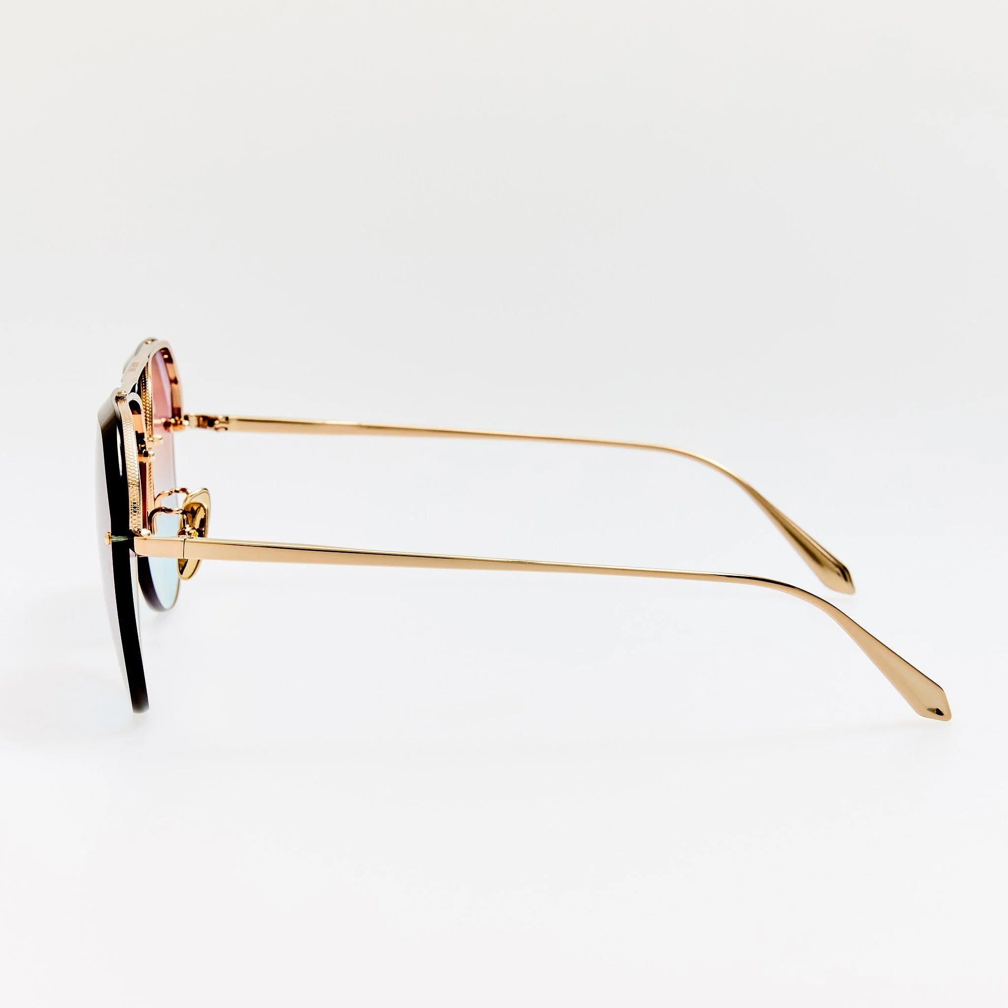 Quynh Sunglasses in 22K Gold and Dusk - Image 4