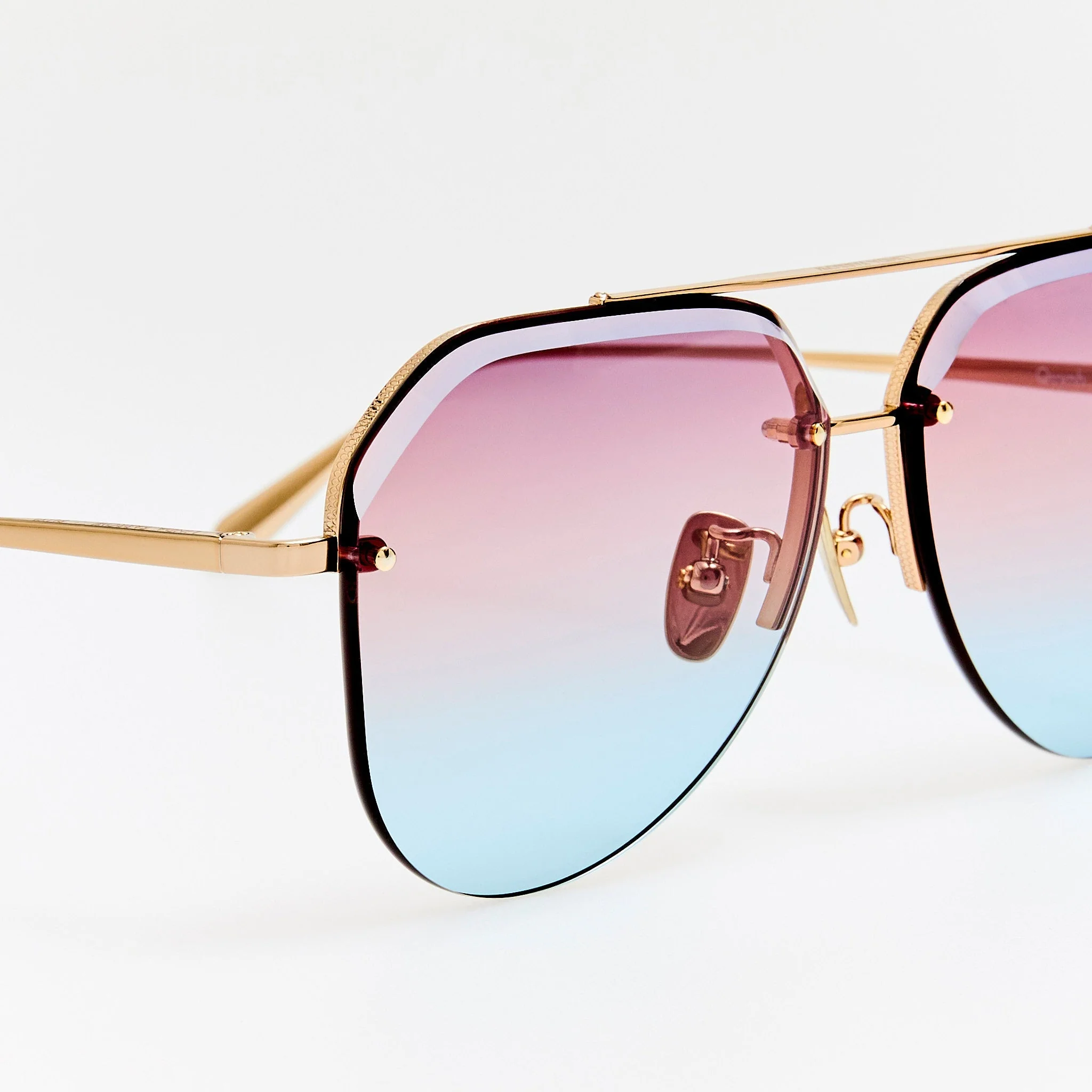 Quynh Sunglasses in 22K Gold and Dusk - Image 5