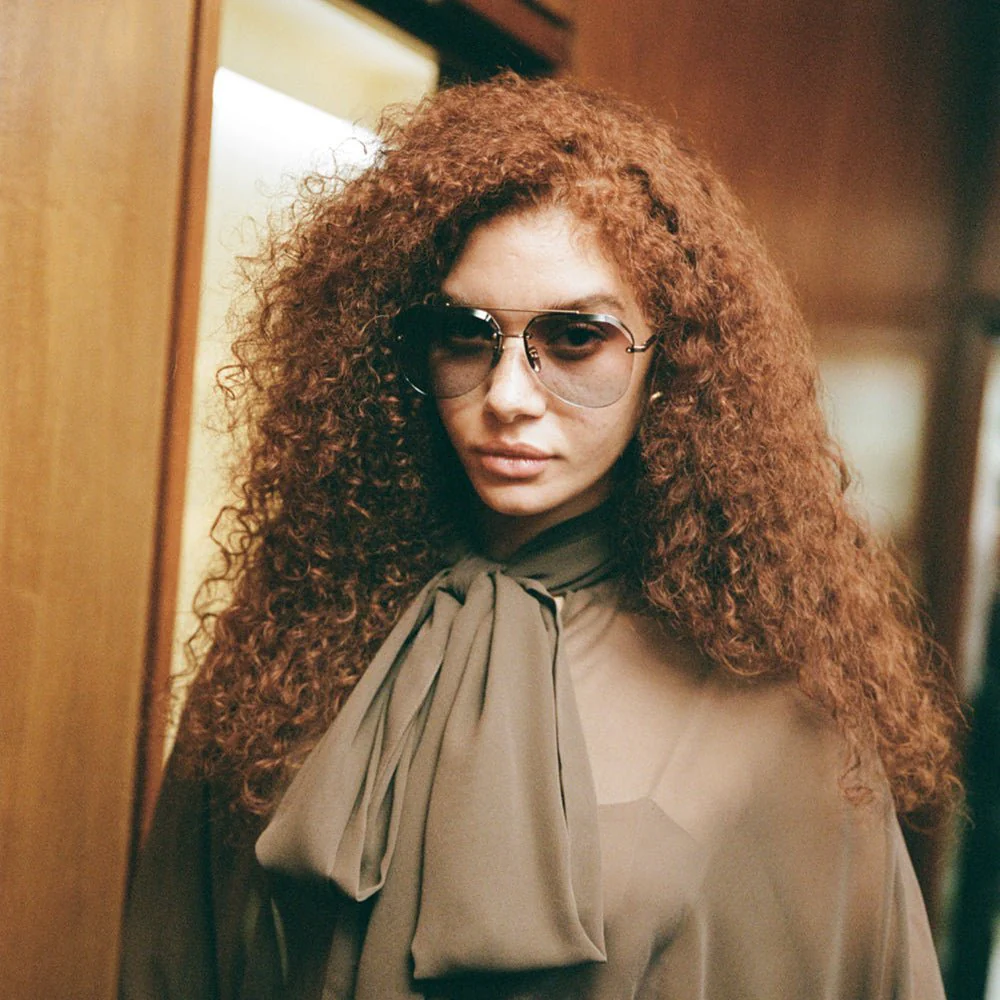 Quynh Sunglasses in 22K Gold and Dusk - Image 6