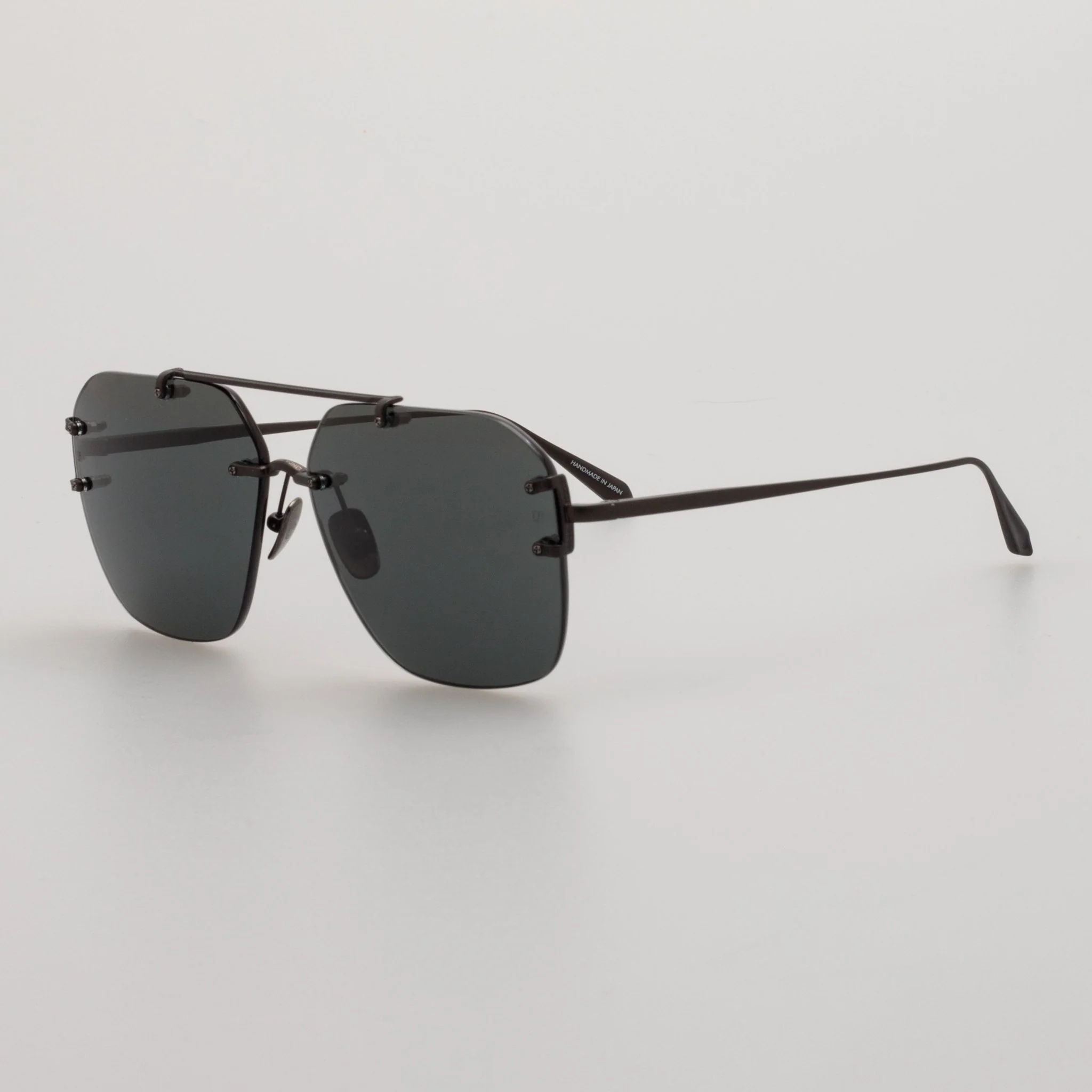 Reyner Sunglasses in Matt Black Nickel - Image 2