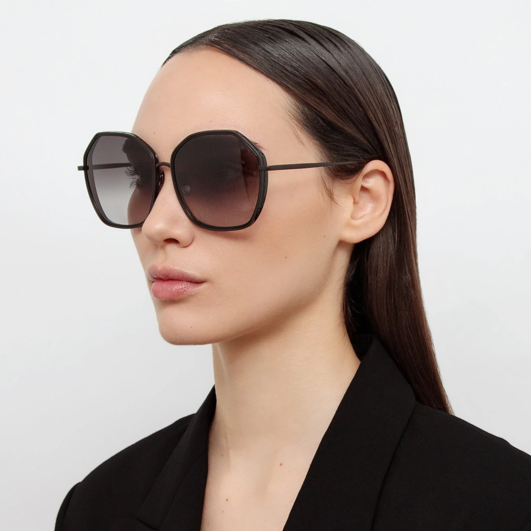 Rowe Sunglasses in Matt Nickel - Image 3