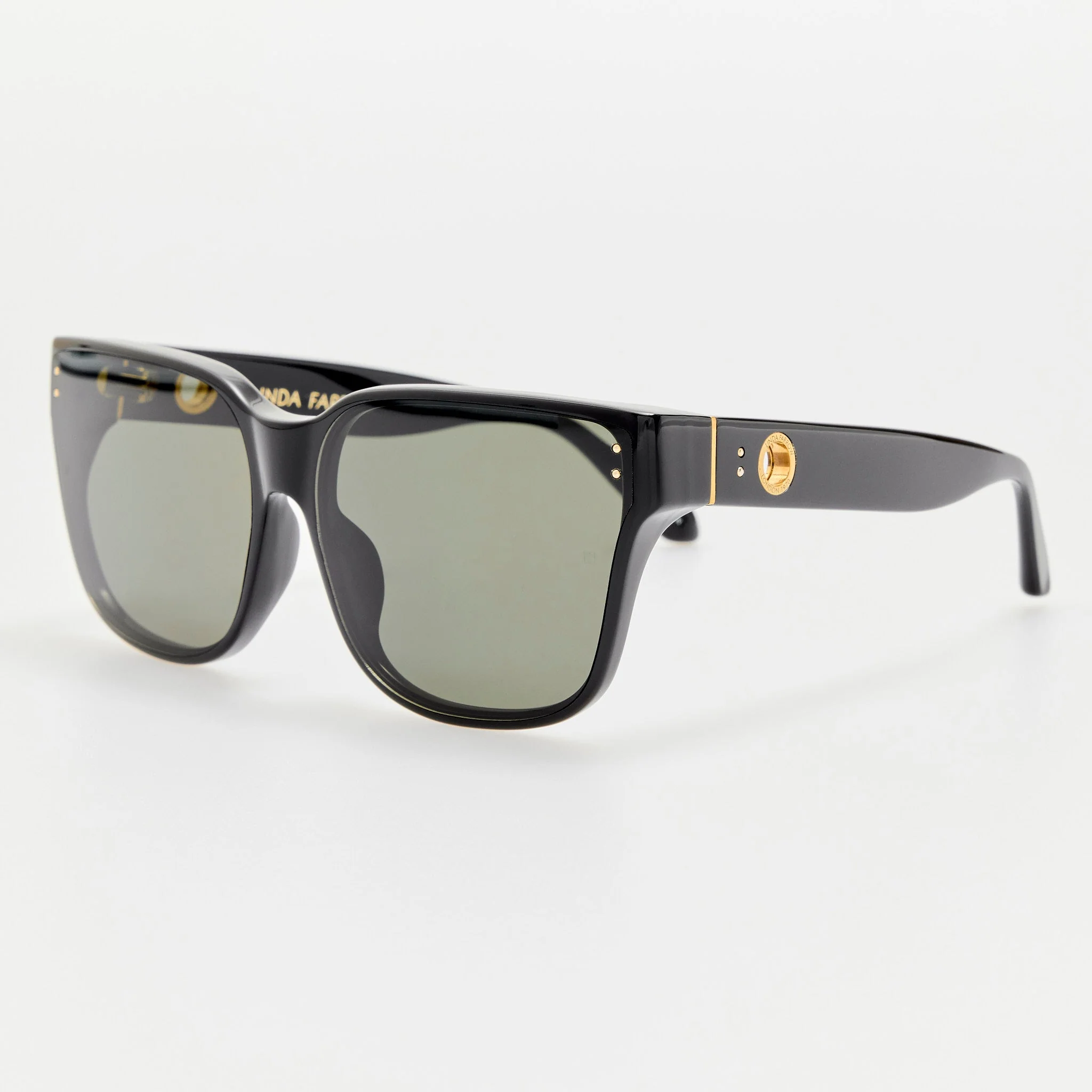 Rui Oversize Sunglasses in Black - Image 2