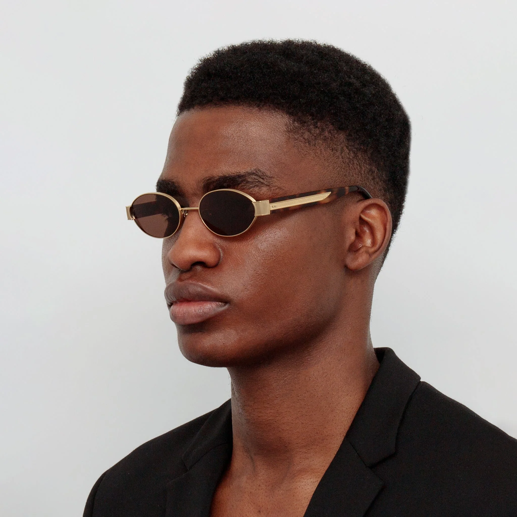 Sadie Sunglasses in 22K Gold & Tortoiseshell - Image 4