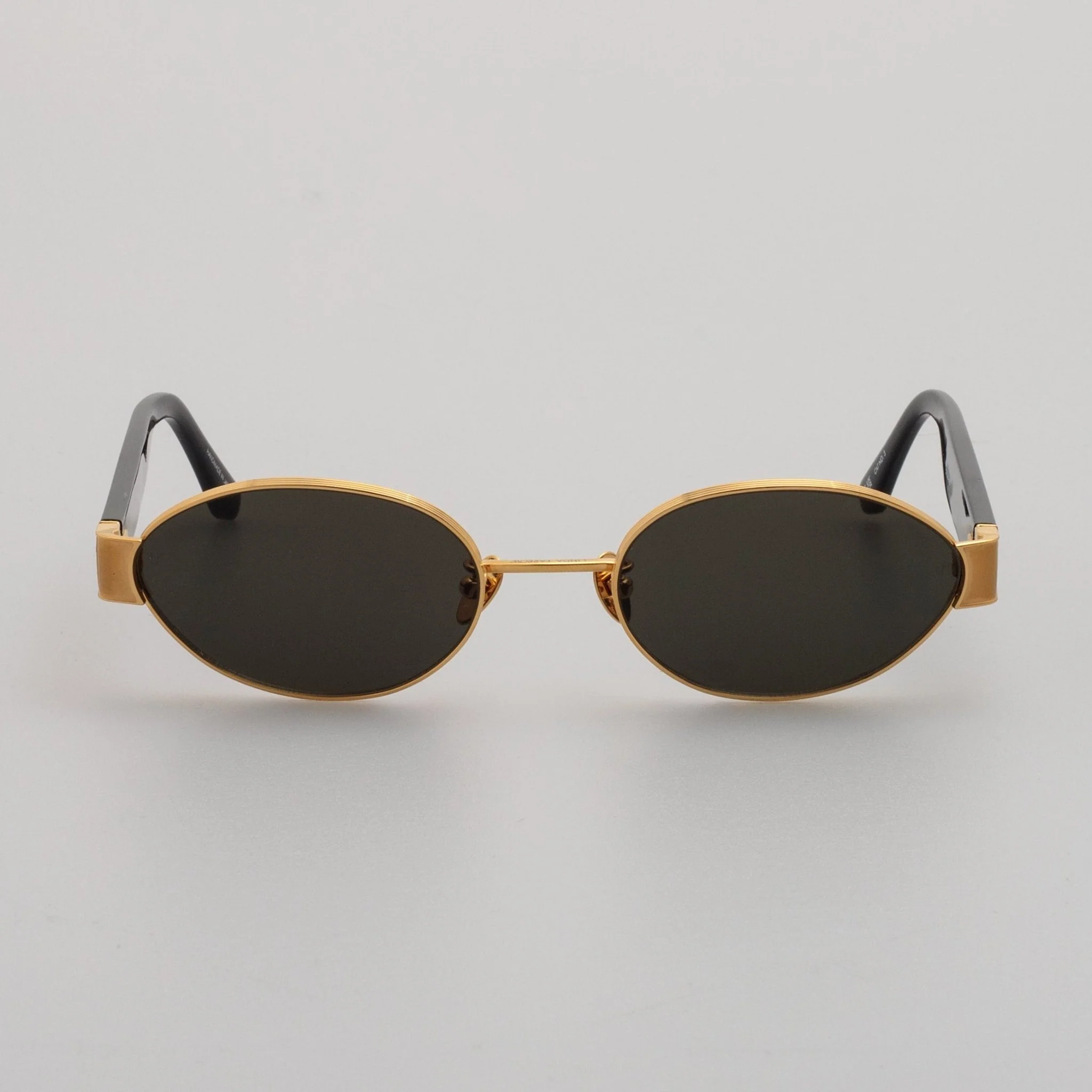 Sadie Sunglasses in 22K Gold and Grey