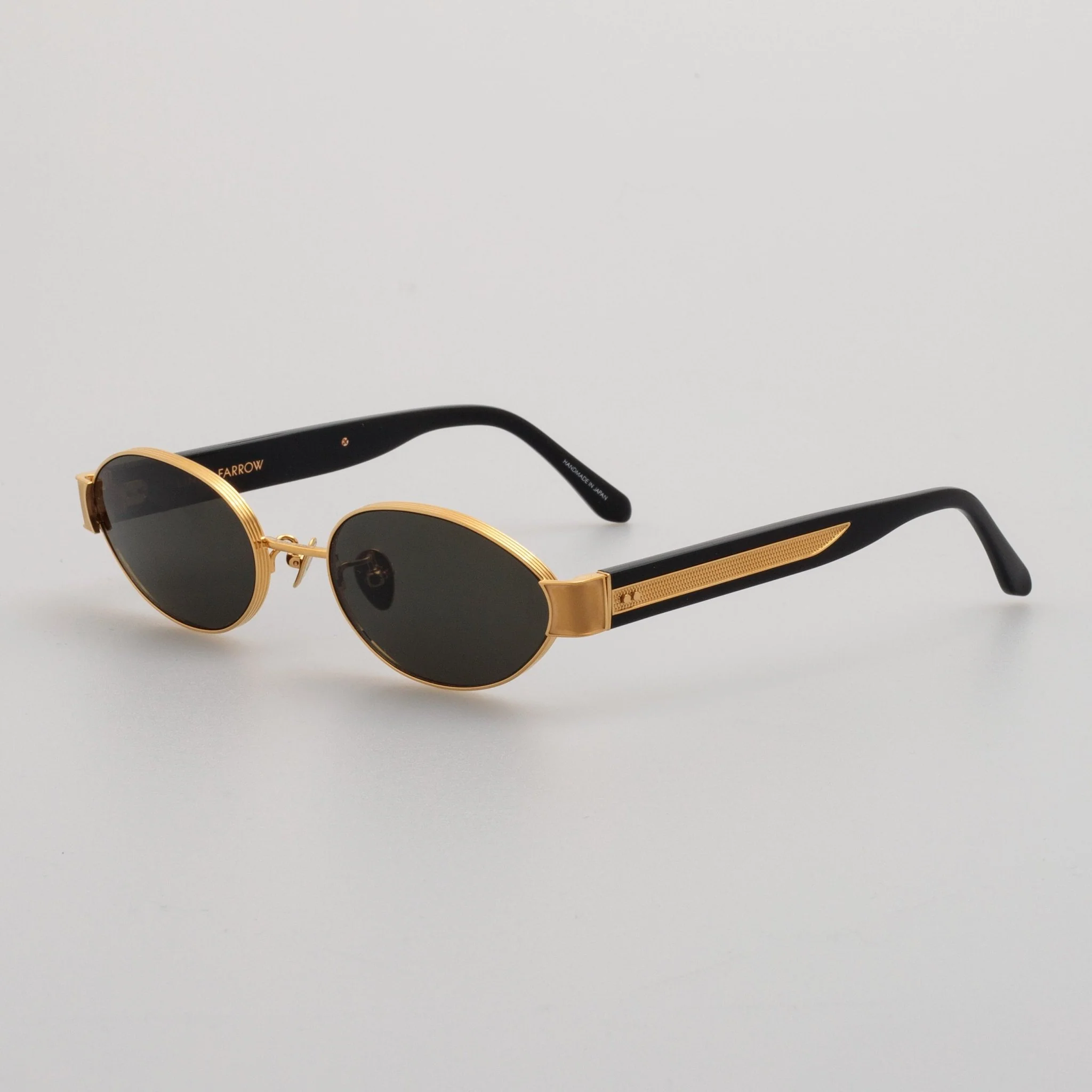 Sadie Sunglasses in 22K Gold and Grey - Image 2