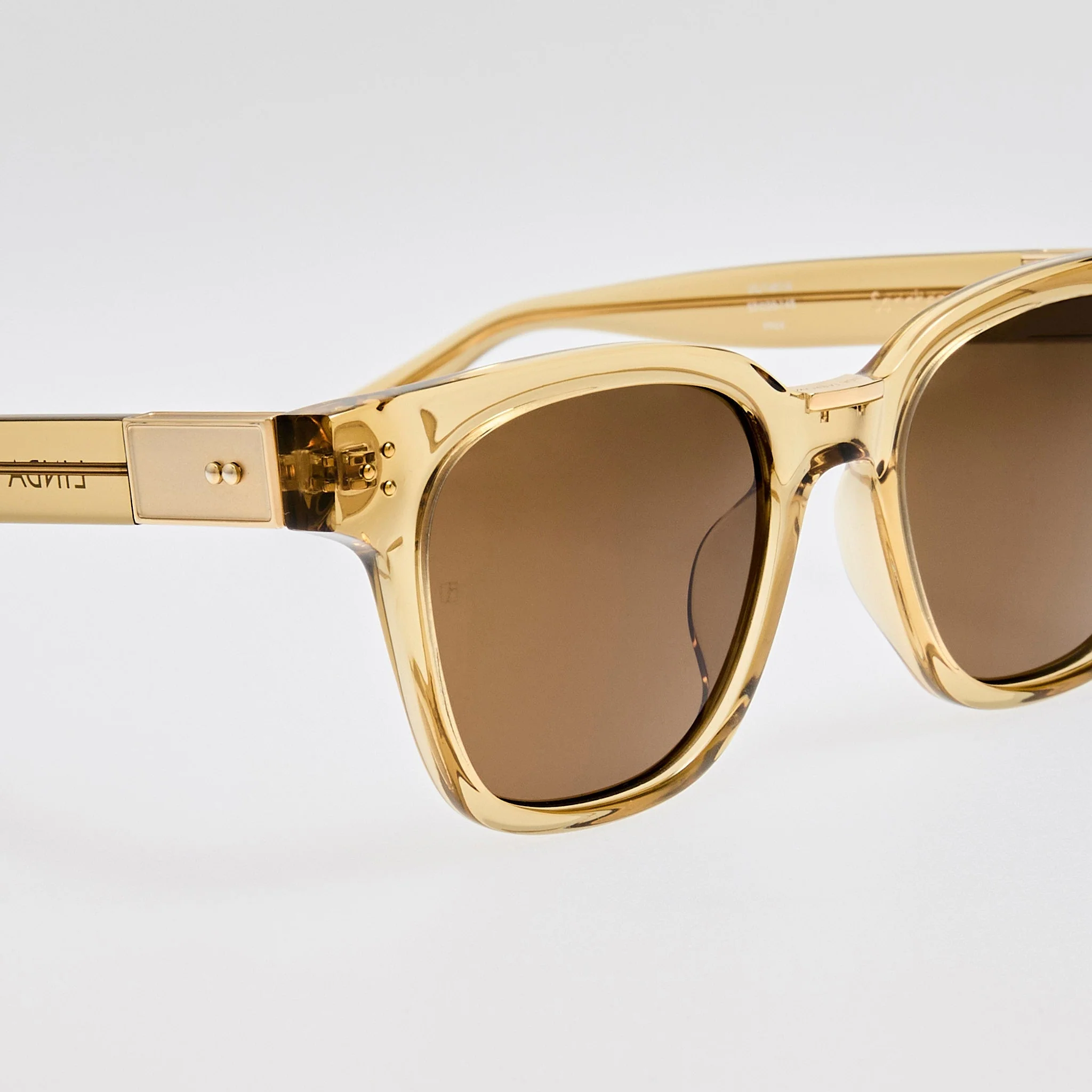 Sanchez Sunglasses in 22K Gold and Khaki - Image 5