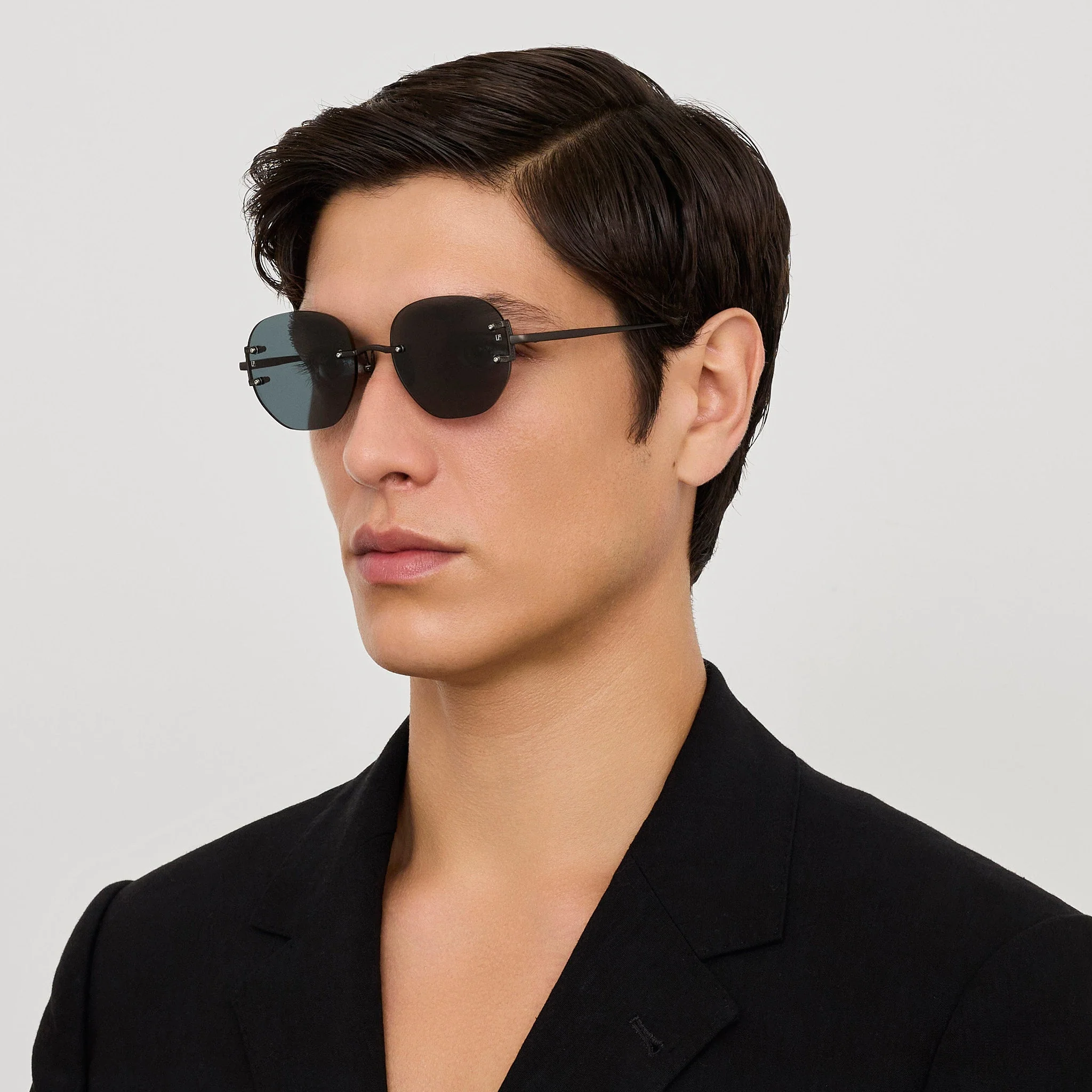 Sandor Sunglasses in Matt Black Nickel - Image 3