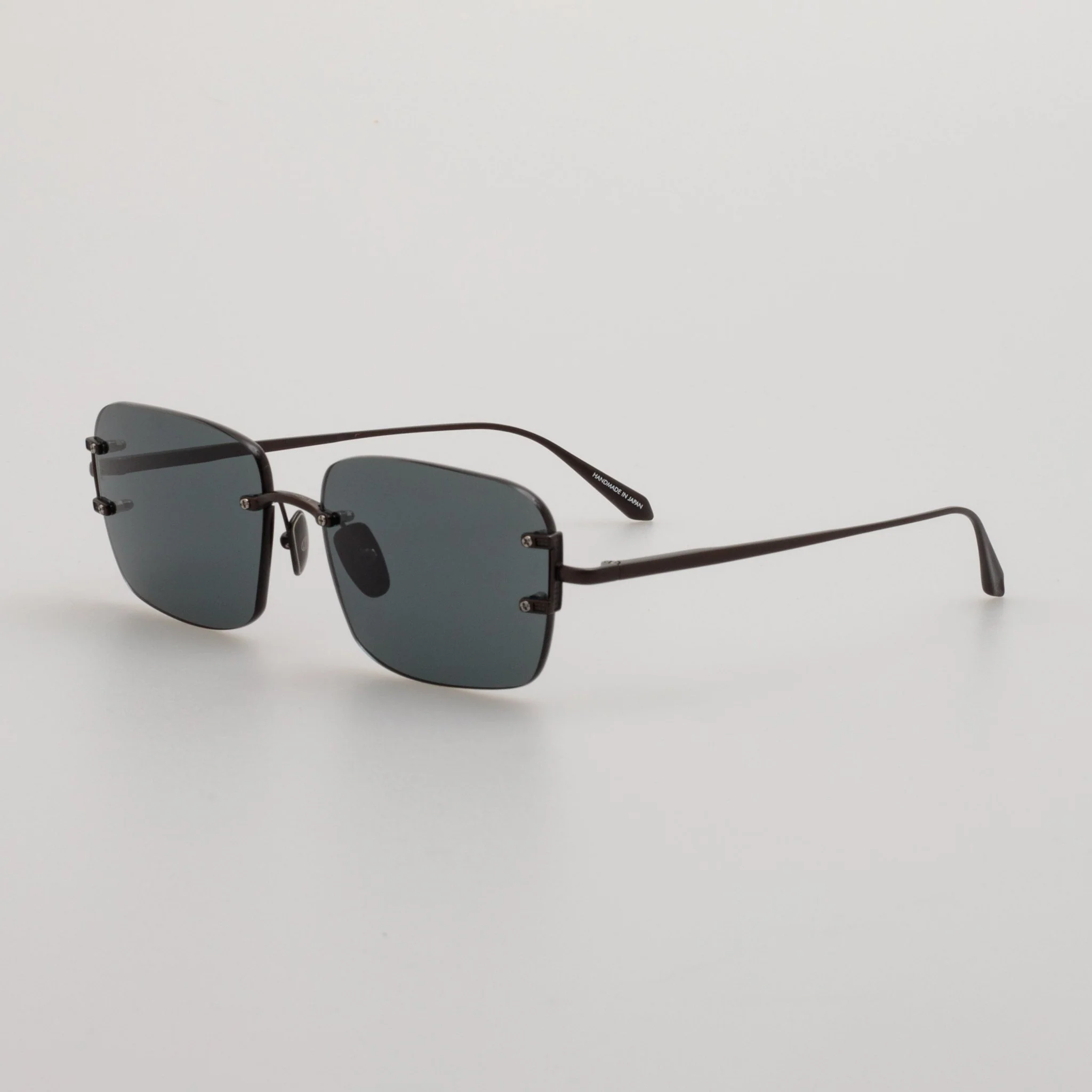 Sasha Square Sunglasses in Matt Black Nickel - Image 2