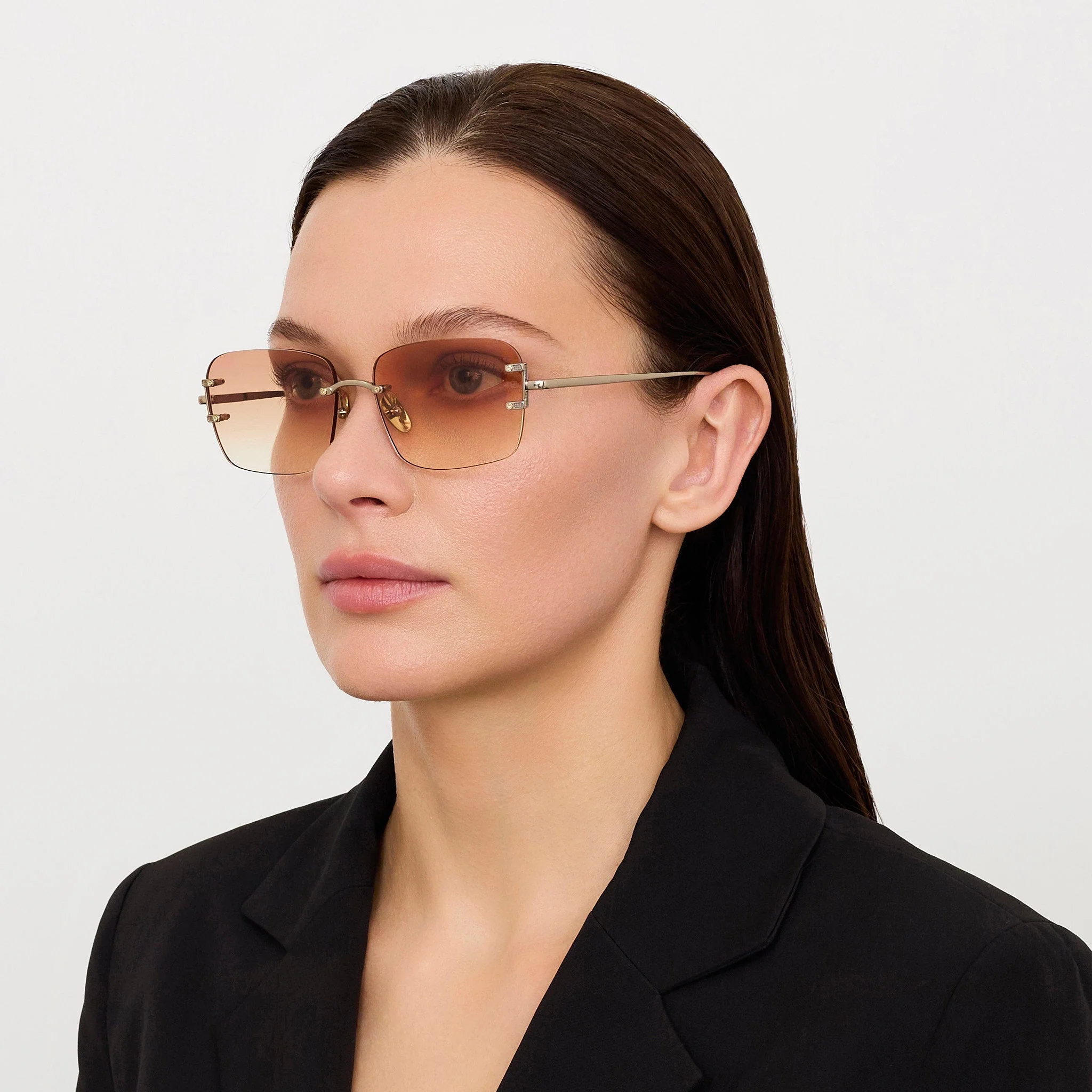 Sasha Sunglasses in 22K Gold and Camel - Image 3