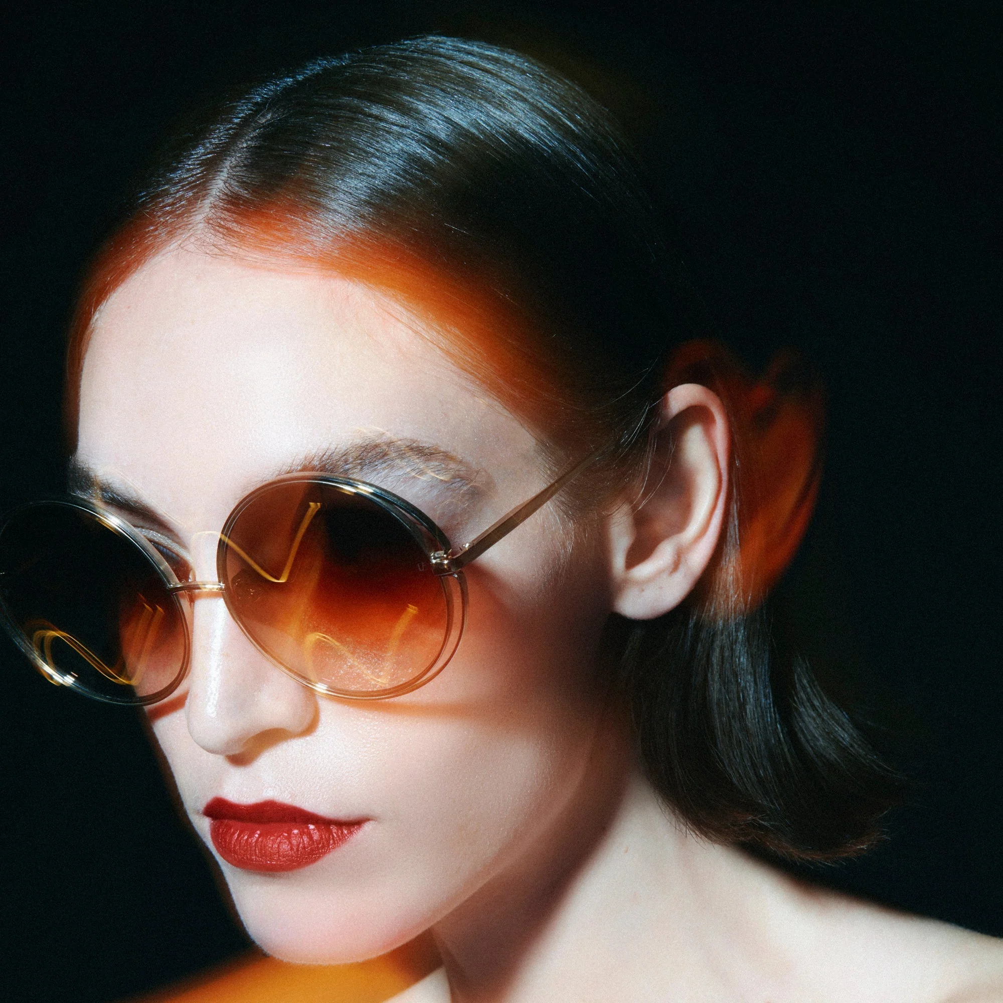Selene Sunglasses in 22K Gold and Mocha - Image 5