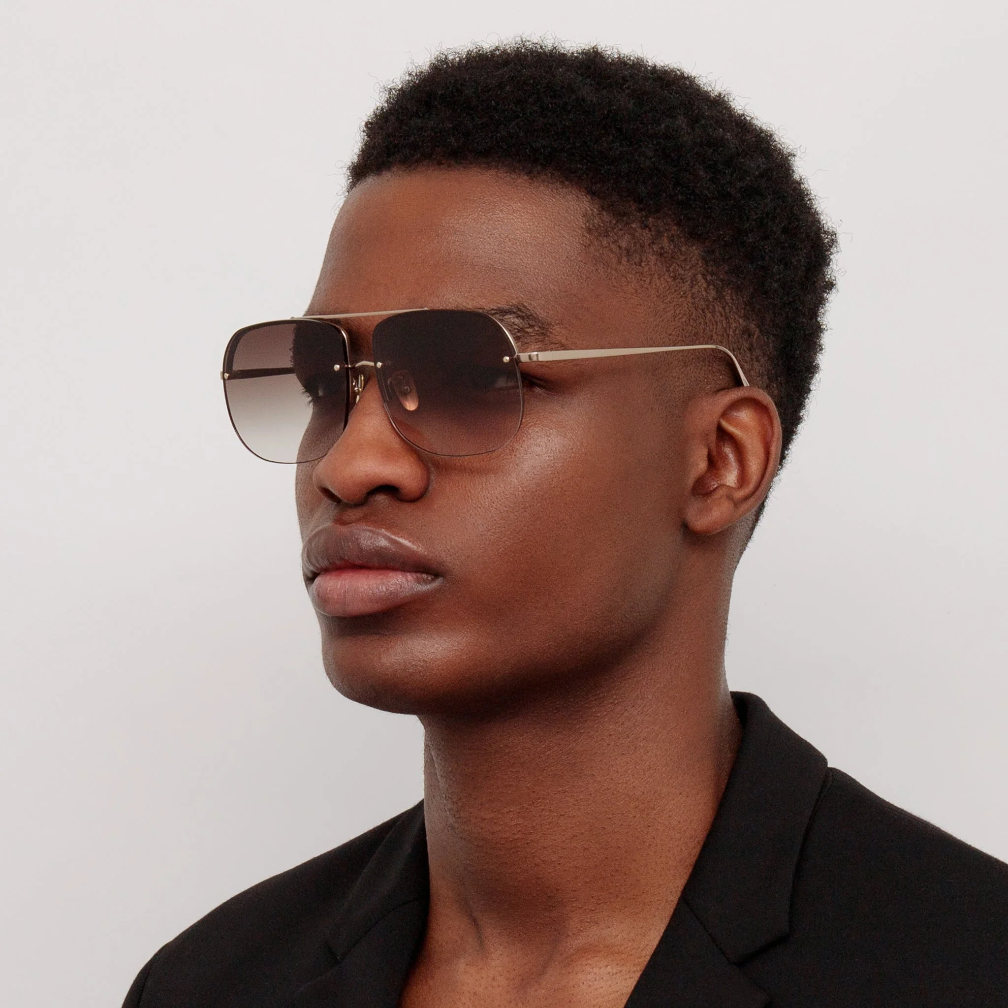 Seren Sunglasses in Mocha and 22K Gold - Image 4