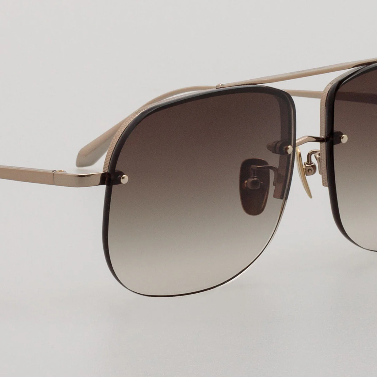 Seren Sunglasses in Mocha and 22K Gold - Image 5