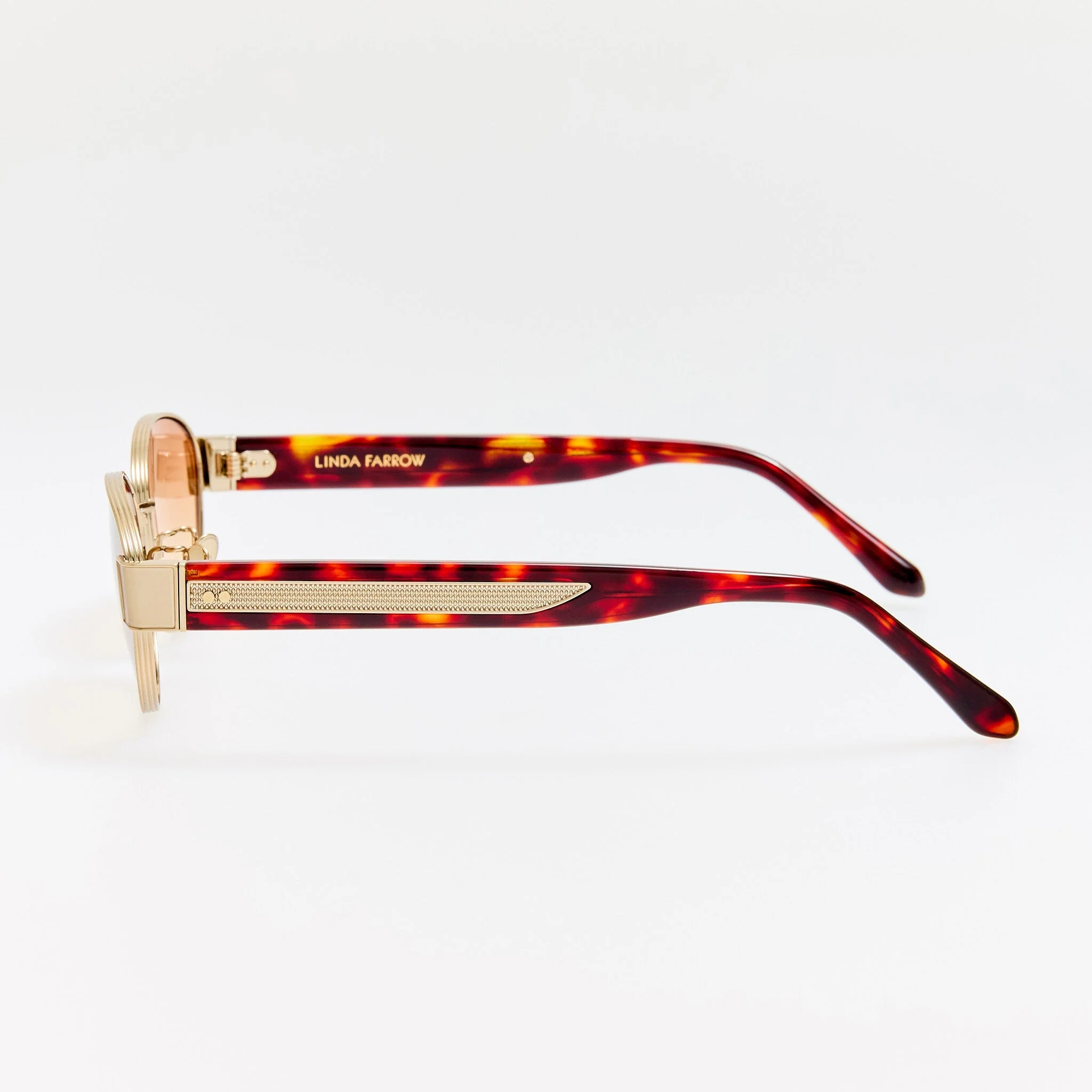 Sheri Sunglasses in 22K Gold and Camel - Image 4