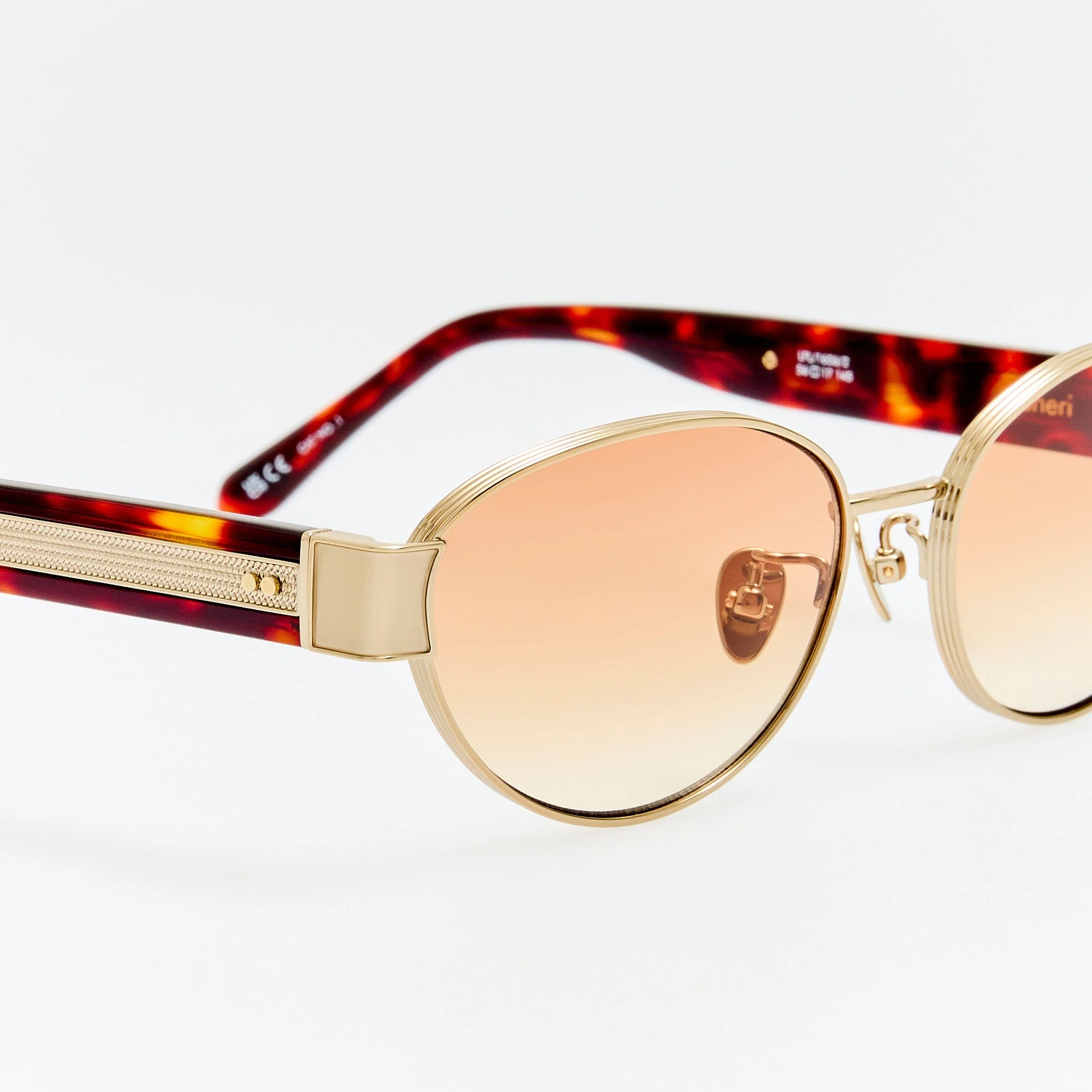 Sheri Sunglasses in 22K Gold and Camel - Image 5