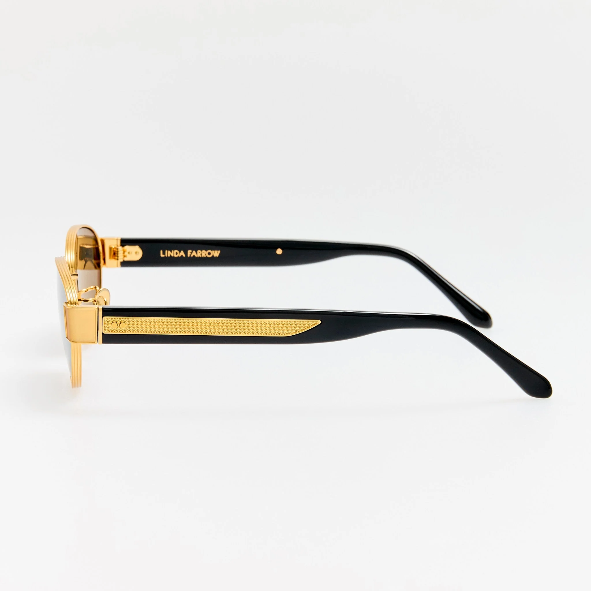 Sheri Sunglasses in 22K Gold and Black - Image 4