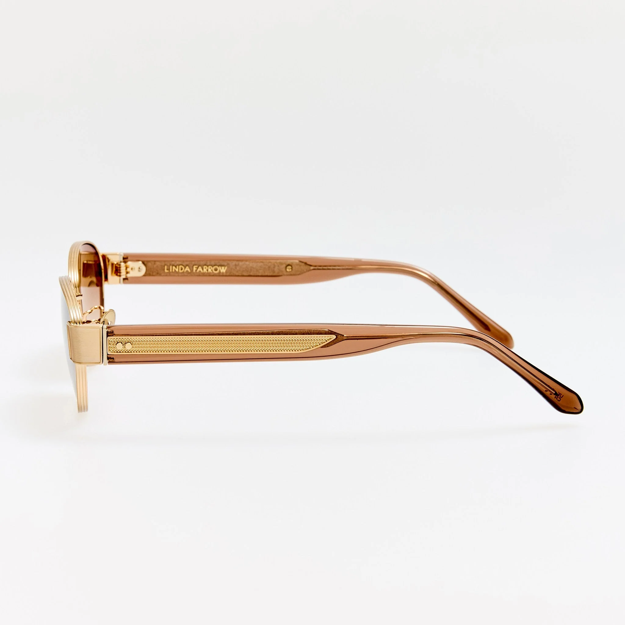Sheri Sunglasses in Matt Champagne and Mocha - Image 4