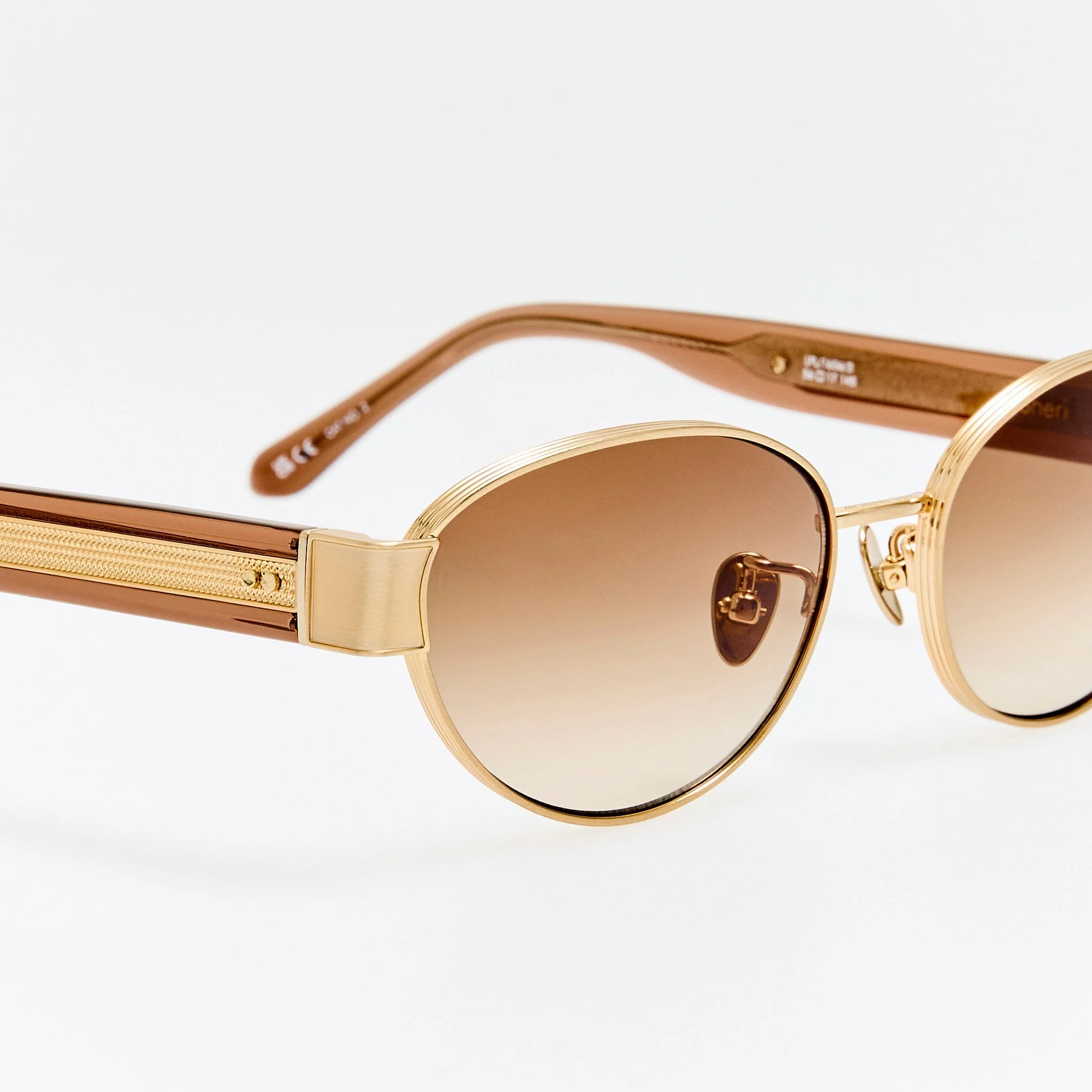 Sheri Sunglasses in Matt Champagne and Mocha - Image 5