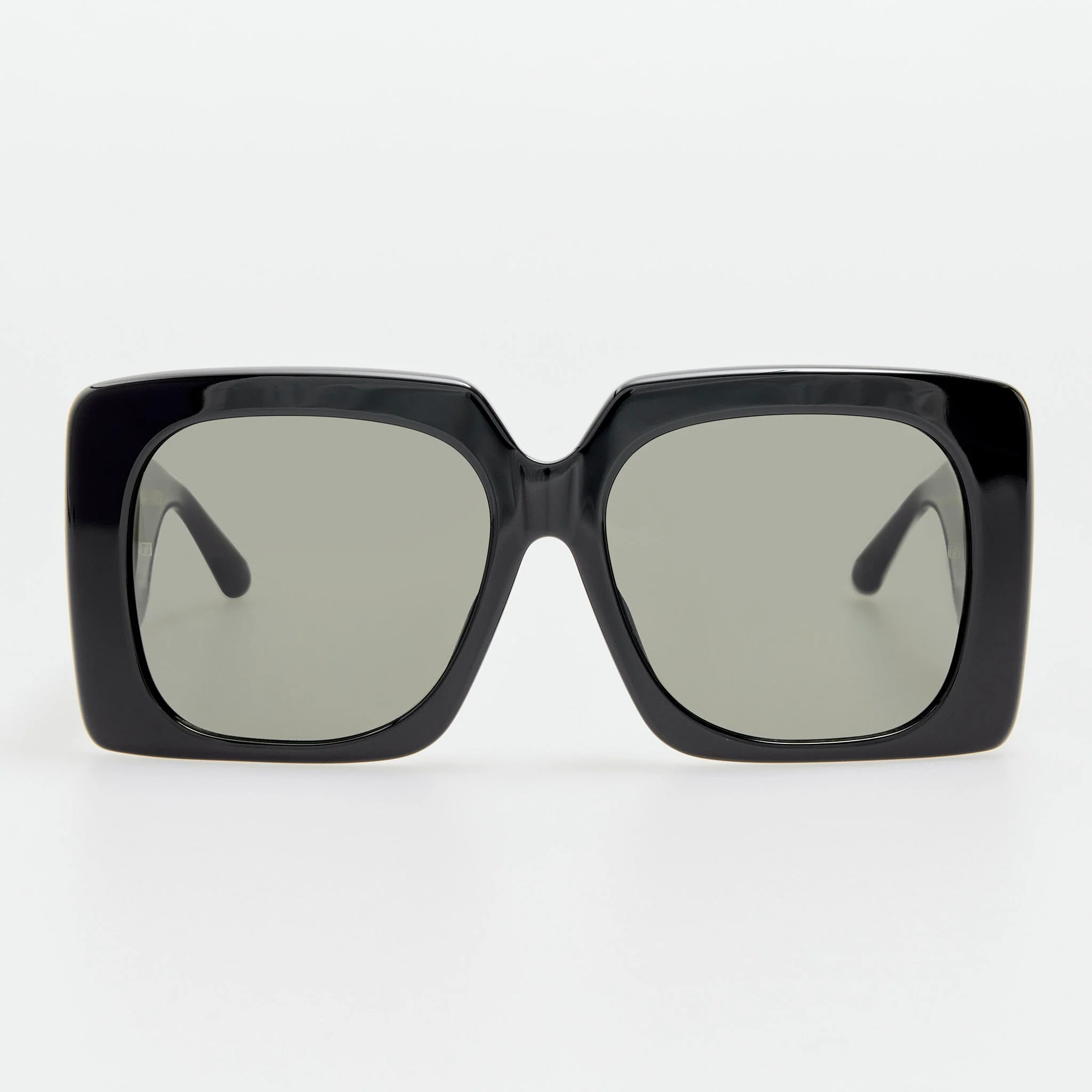 Sierra Sunglasses in Black with Rainbow Sapphires and 22K Gold