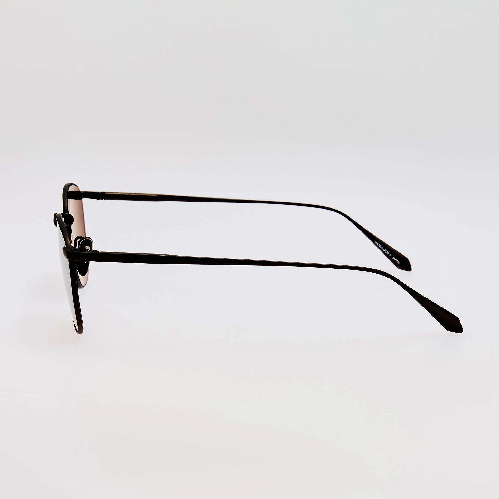 Simon Square Sunglasses in Matt Black Nickel - Image 4