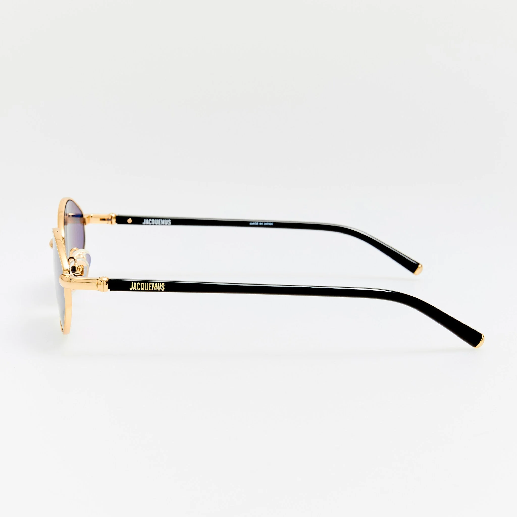 Sirocco Sunglasses in Light Gold and Navy - Image 4