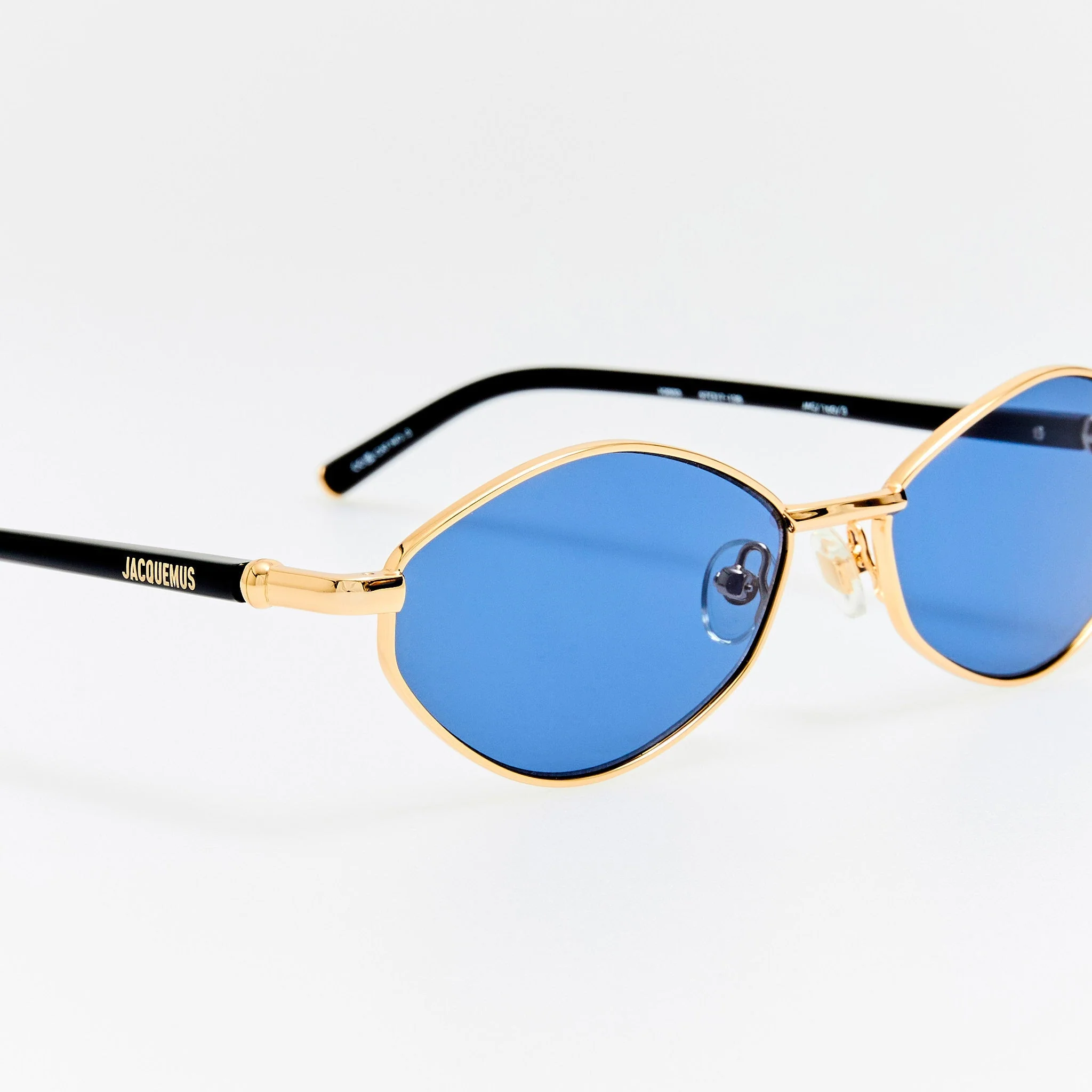 Sirocco Sunglasses in Light Gold and Navy - Image 5