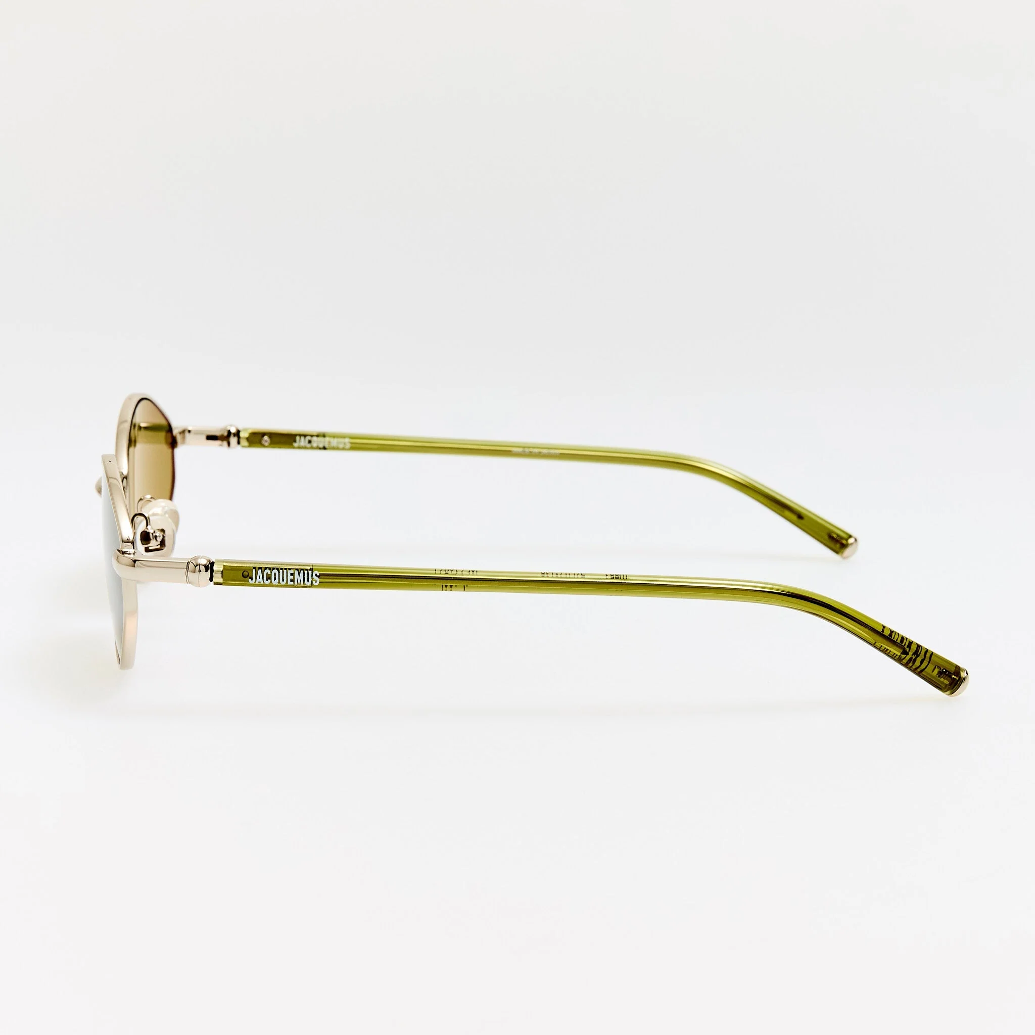 Sirocco Sunglasses in Silver and Khaki - Image 2