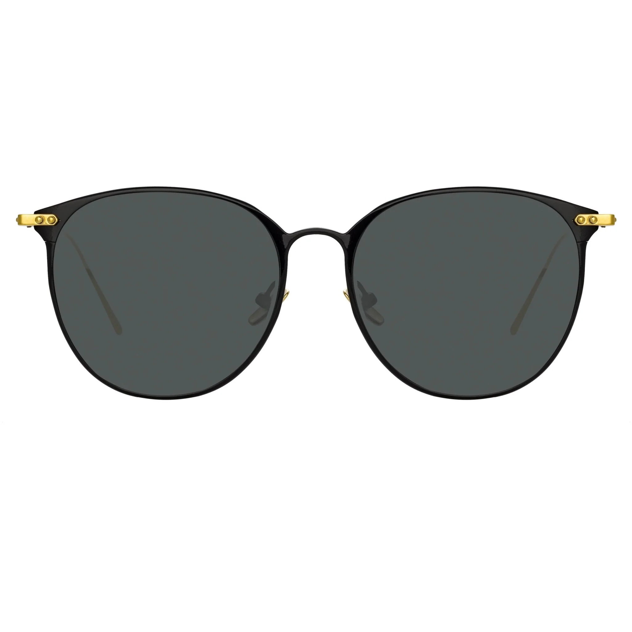 Sophia Sunglasses in 22K Gold and Grey