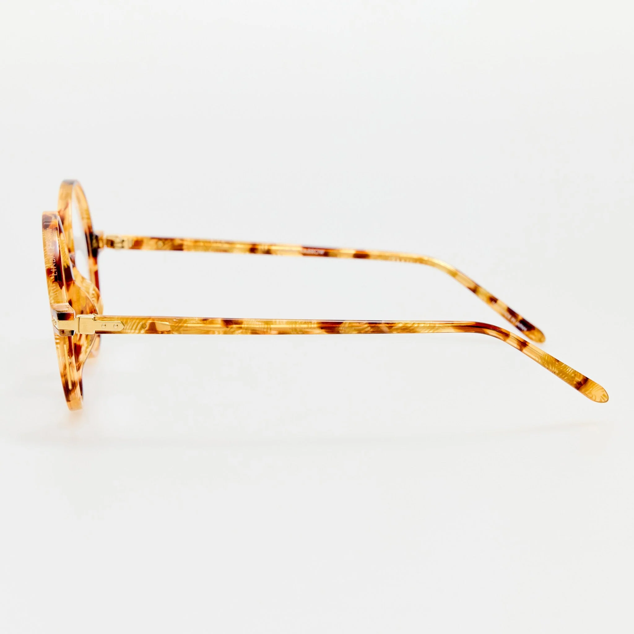 Spire Round Optical Frame in Tobacco Tortoiseshell - Image 3