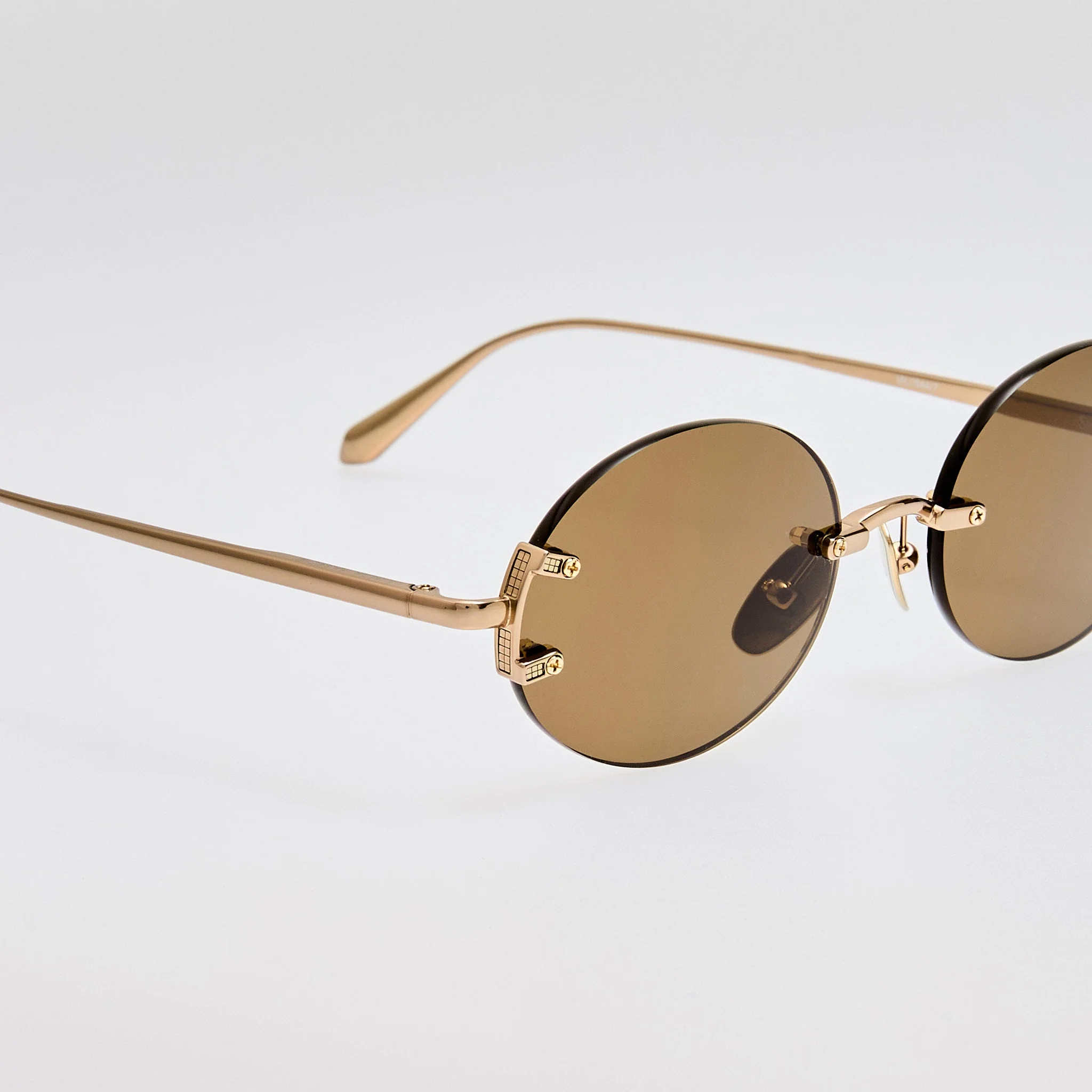 Stella Sunglasses in 22K Gold and Brown - Image 5