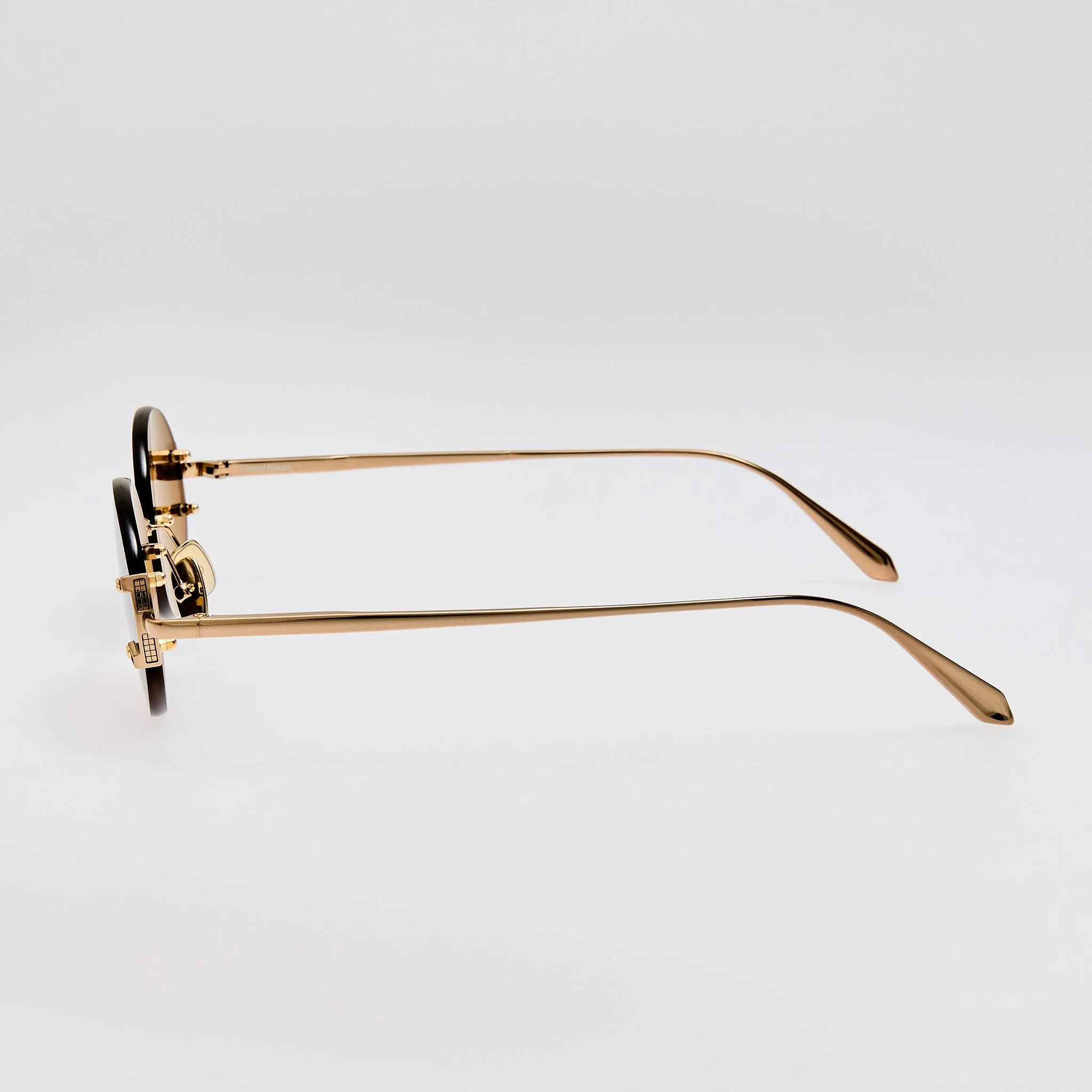 Stella Sunglasses in 22K Gold and Brown - Image 6