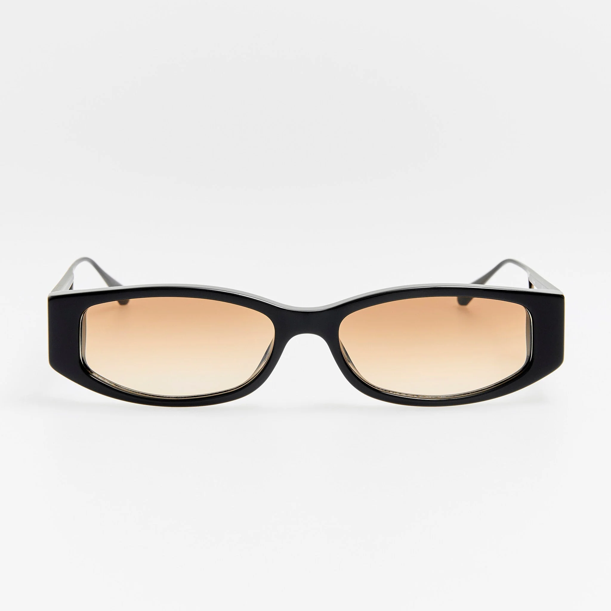 Susie Vista Temple Sunglasses in Black and Mocha Lens