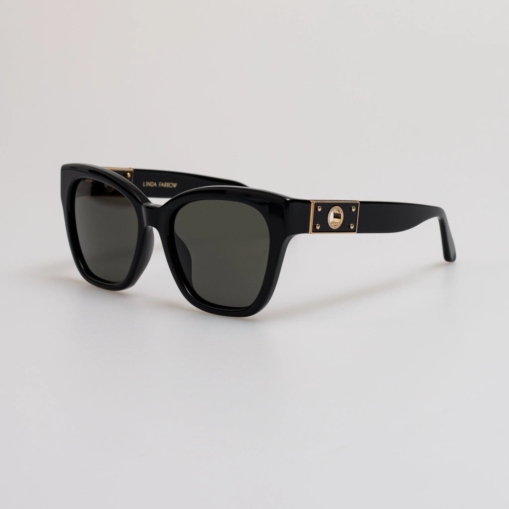 Tamara Cat Eye Sunglasses in Black - Image 2