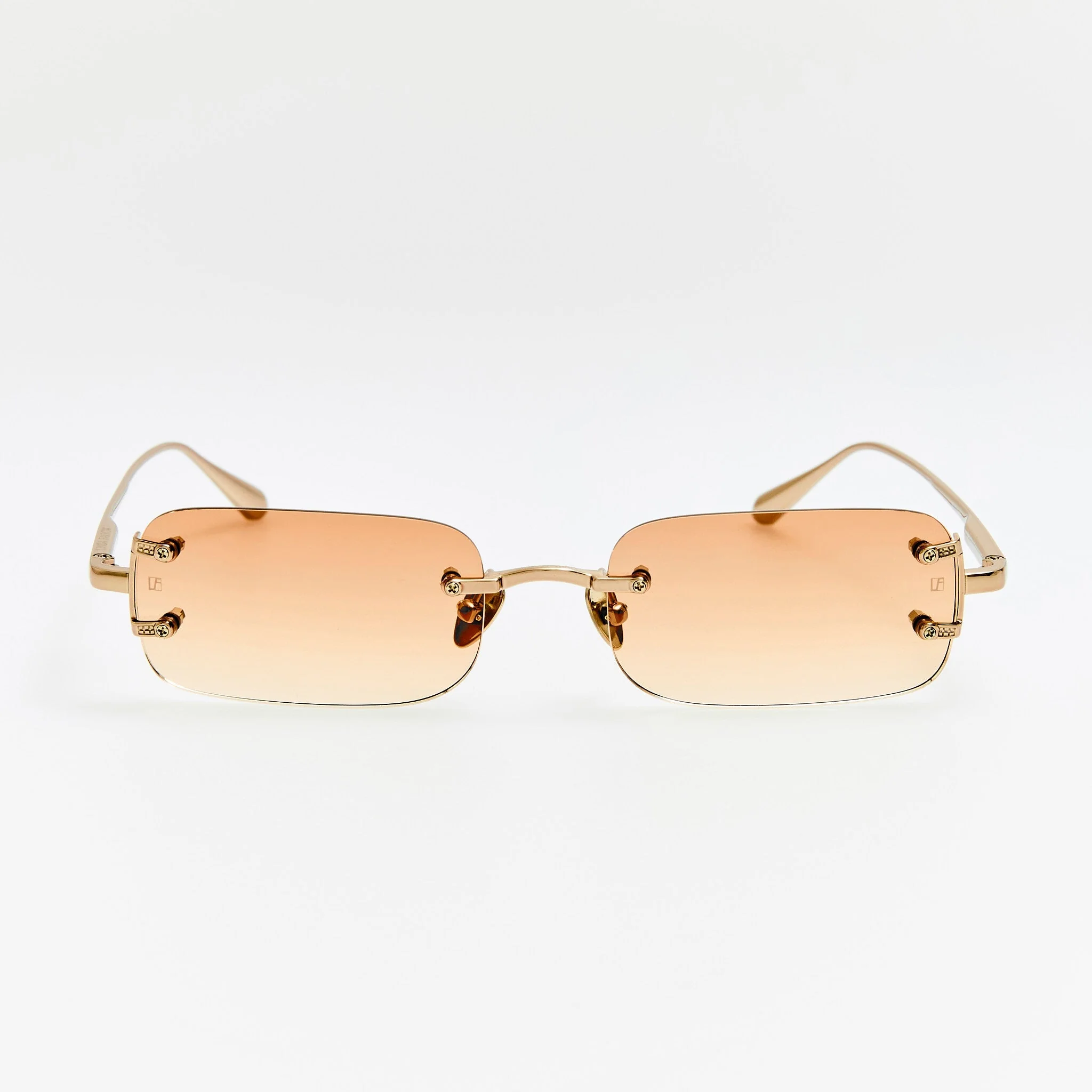 Taylor Sunglasses in 22K Gold and Camel