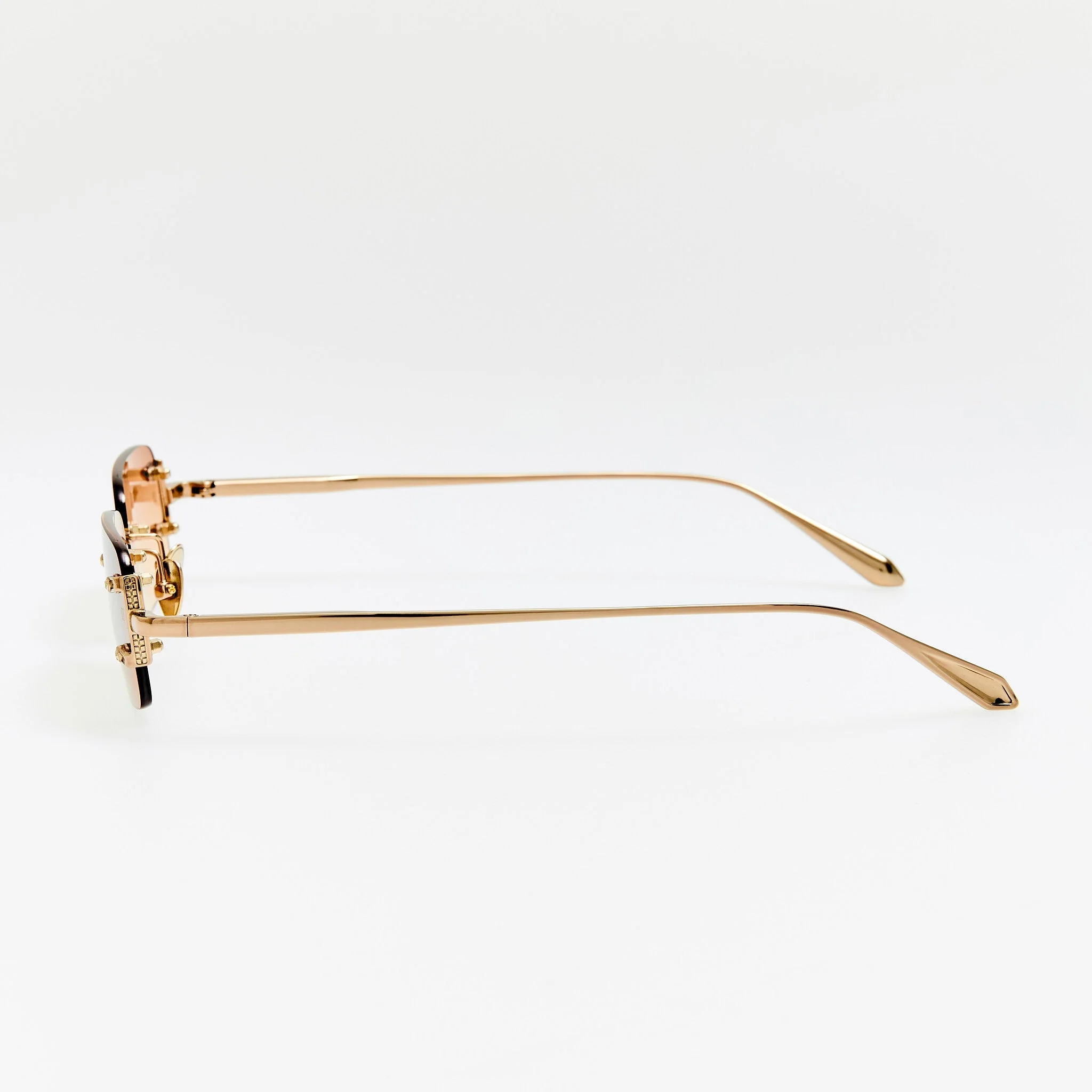 Taylor Sunglasses in 22K Gold and Camel - Image 2