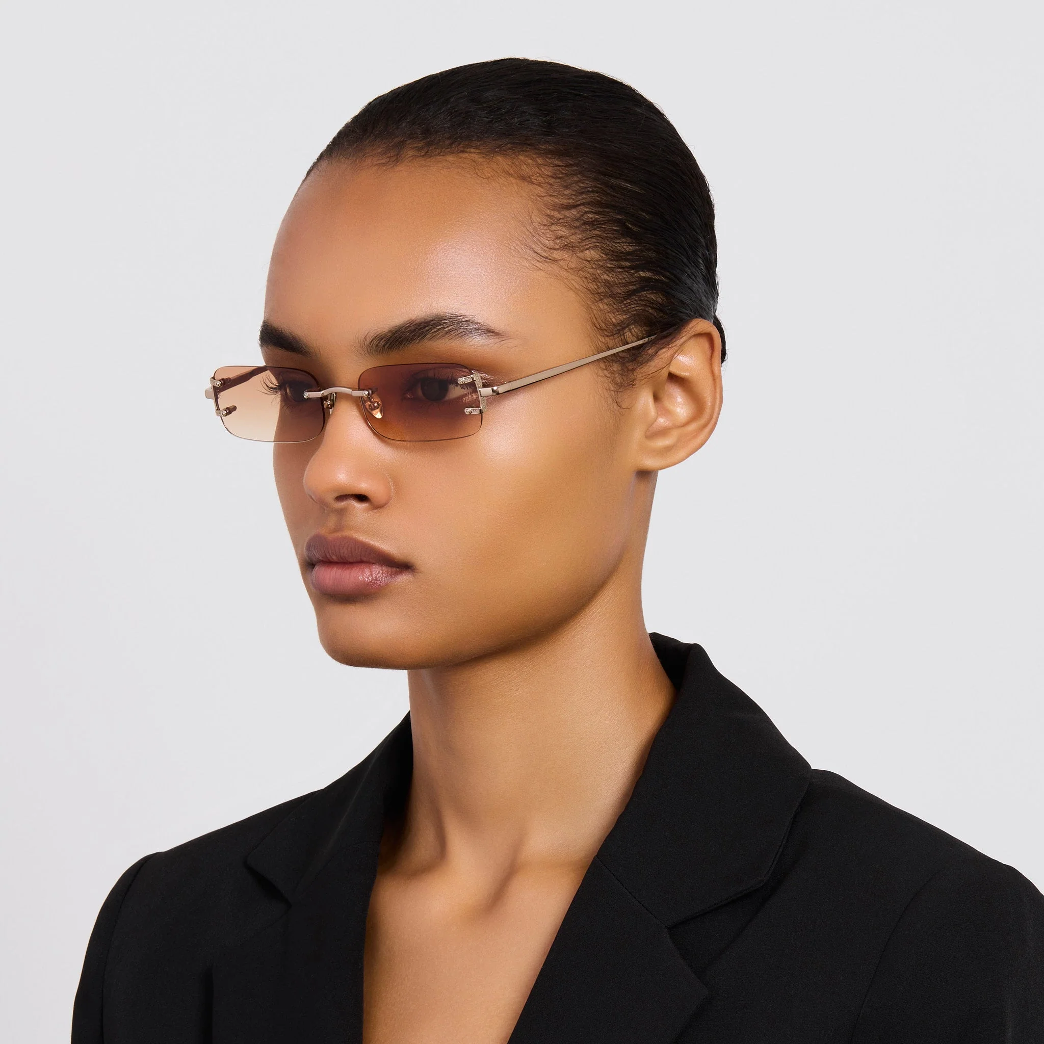 Taylor Sunglasses in 22K Gold and Camel - Image 3