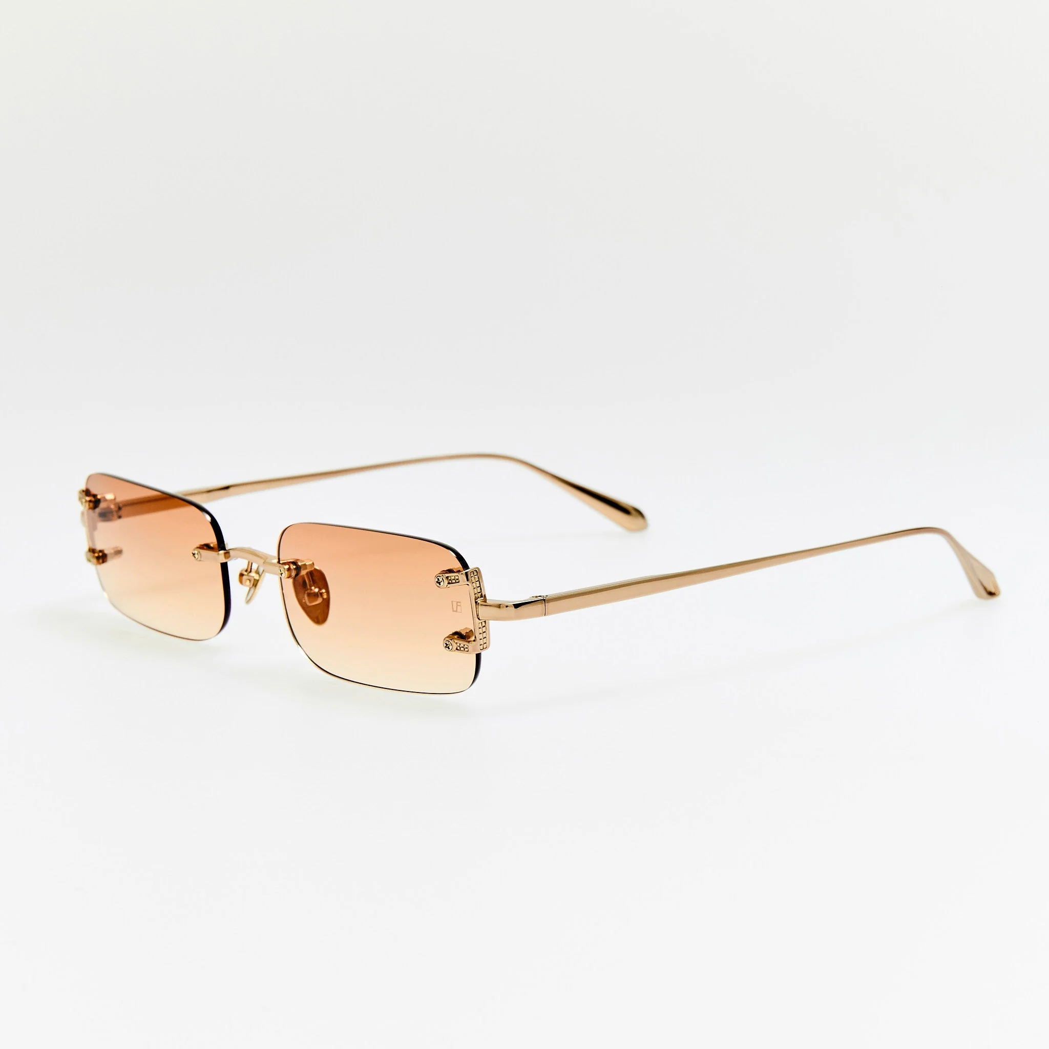 Taylor Sunglasses in 22K Gold and Camel - Image 4