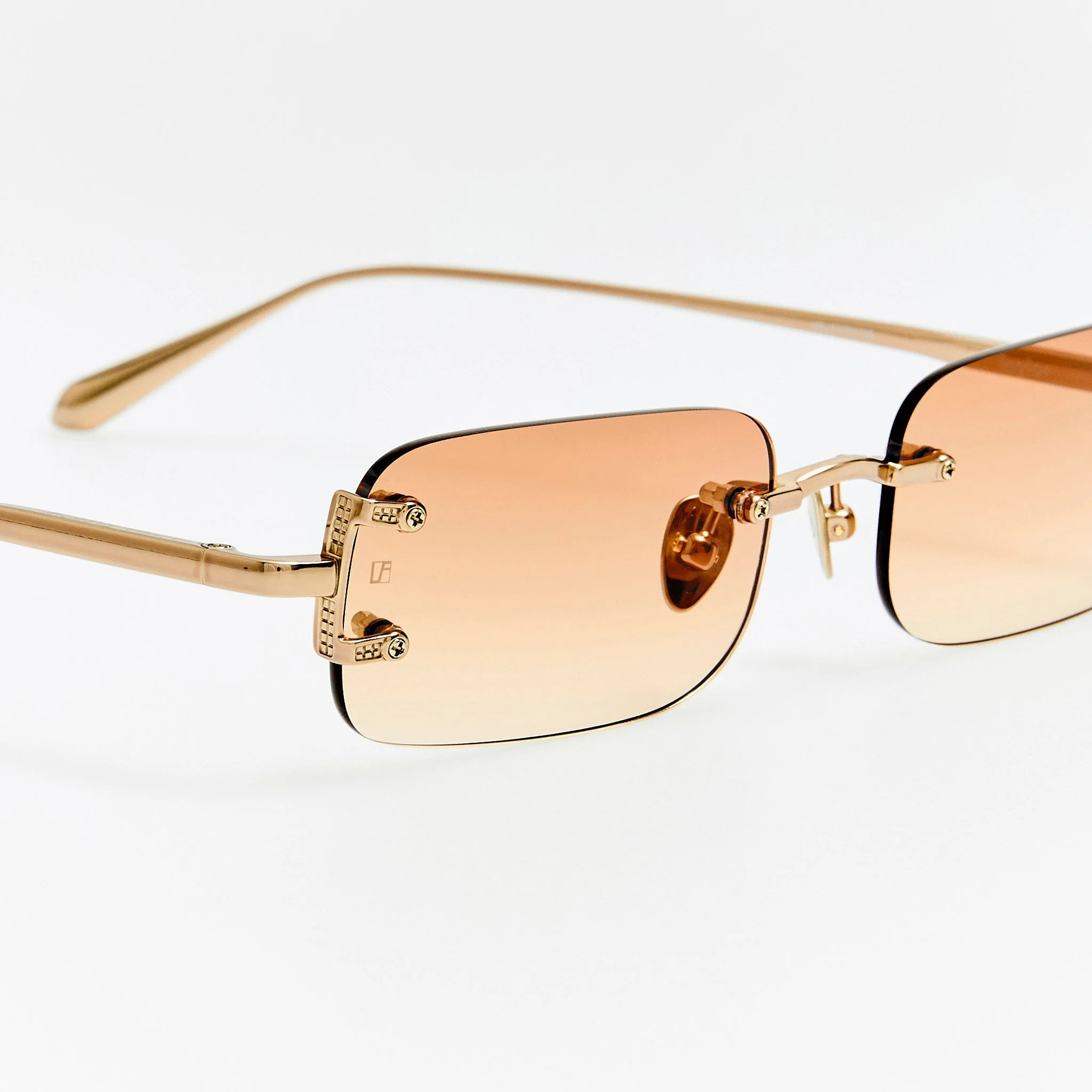 Taylor Sunglasses in 22K Gold and Camel - Image 5
