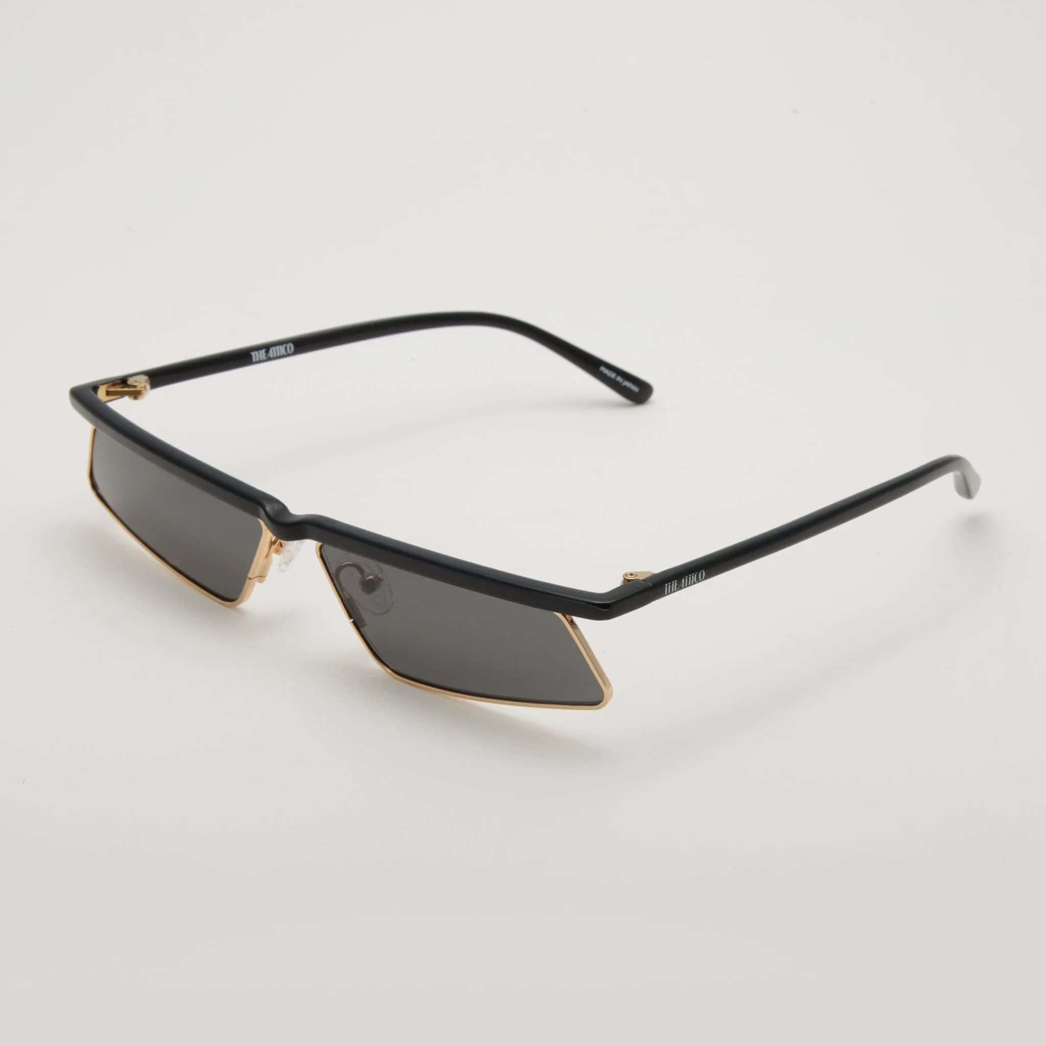 Aria Cat Eye Sunglasses in Yellow Gold - Image 2