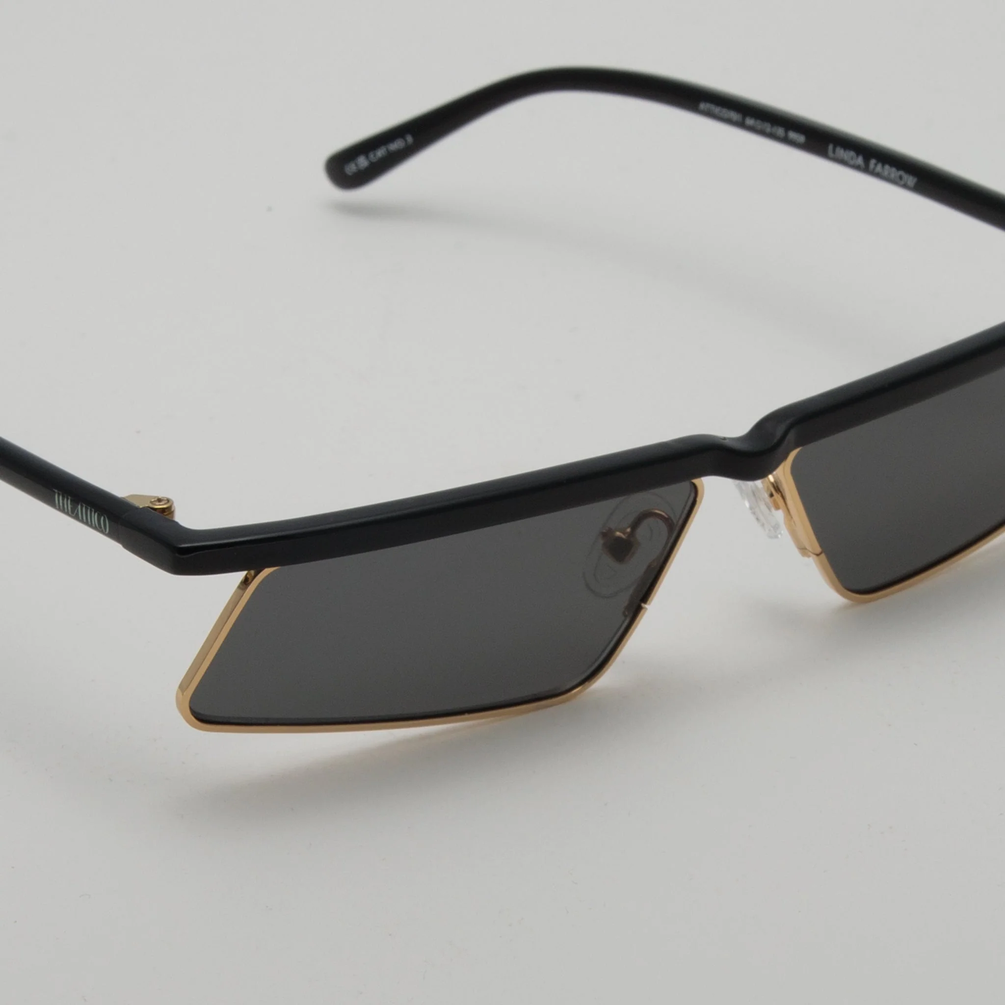 Aria Cat Eye Sunglasses in Yellow Gold - Image 3