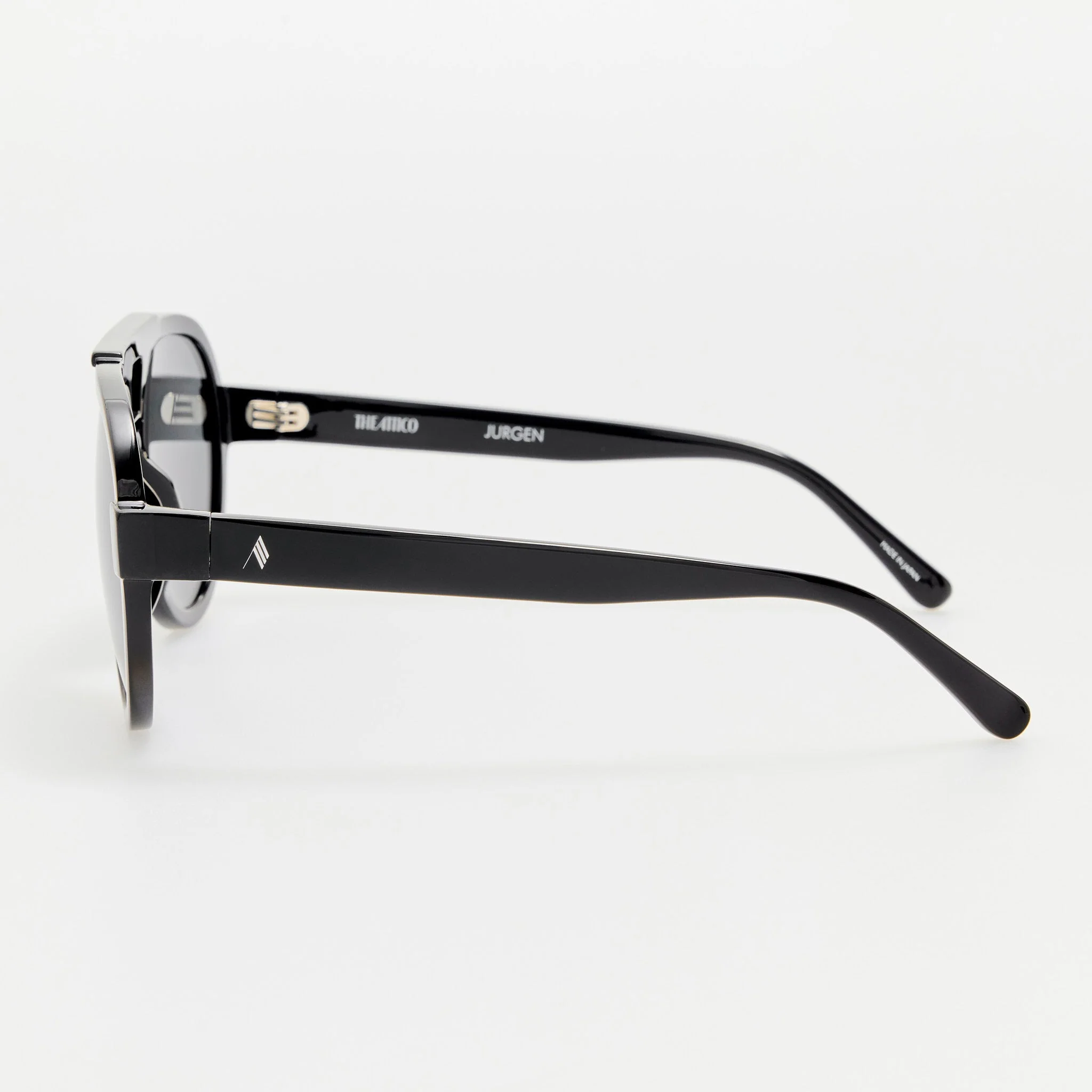 Jurgen Aviator Sunglasses in Black - Image 4