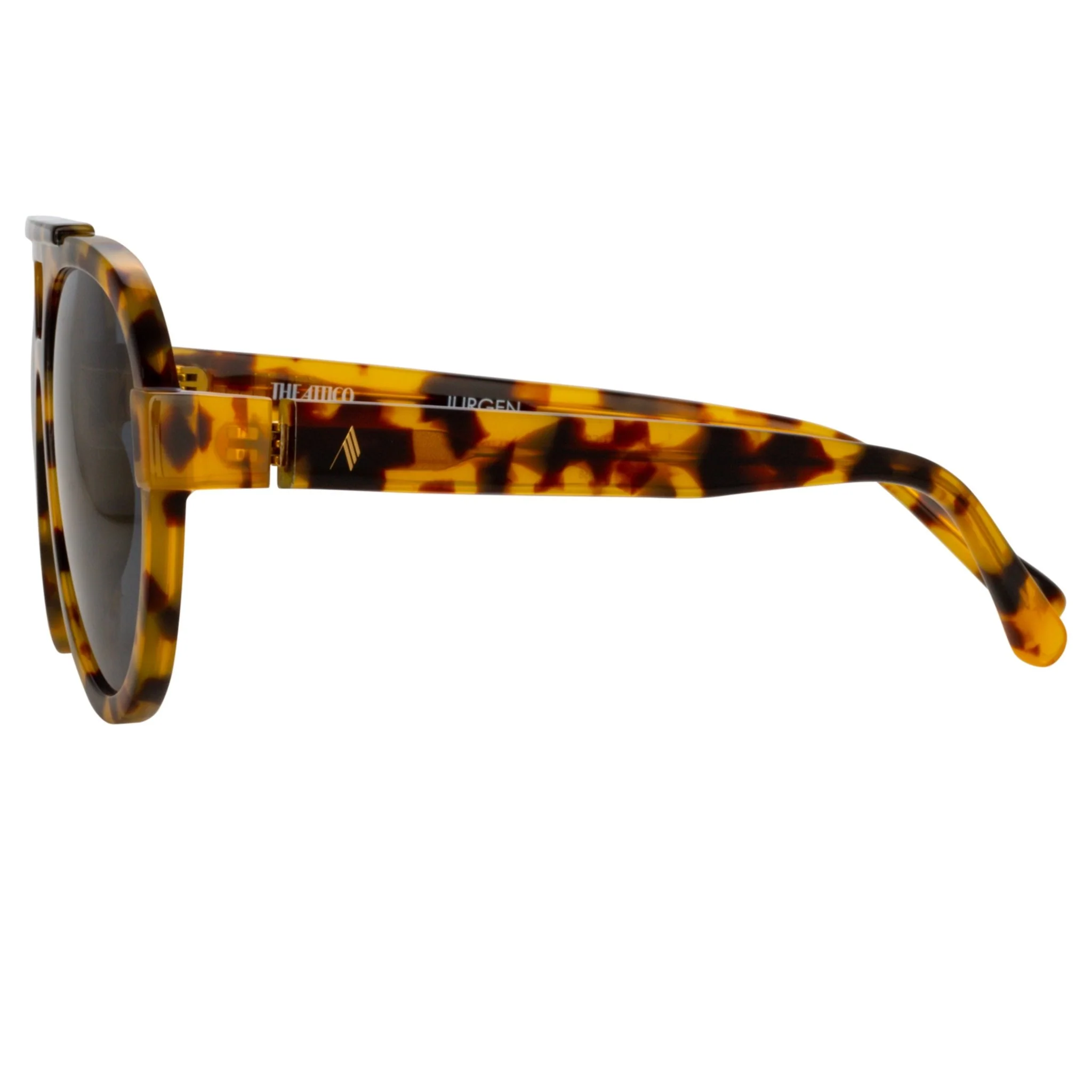 Jurgen Aviator Sunglasses in Tortoiseshell - Image 4