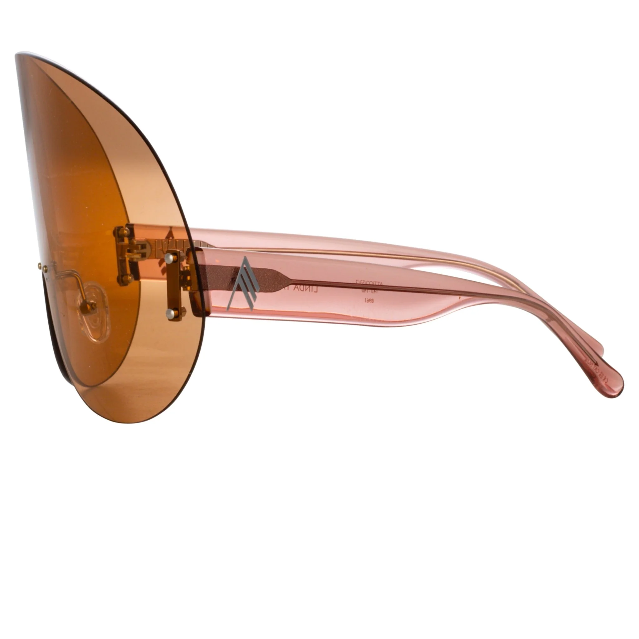 Karl Oversize Sunglasses in Peach - Image 4