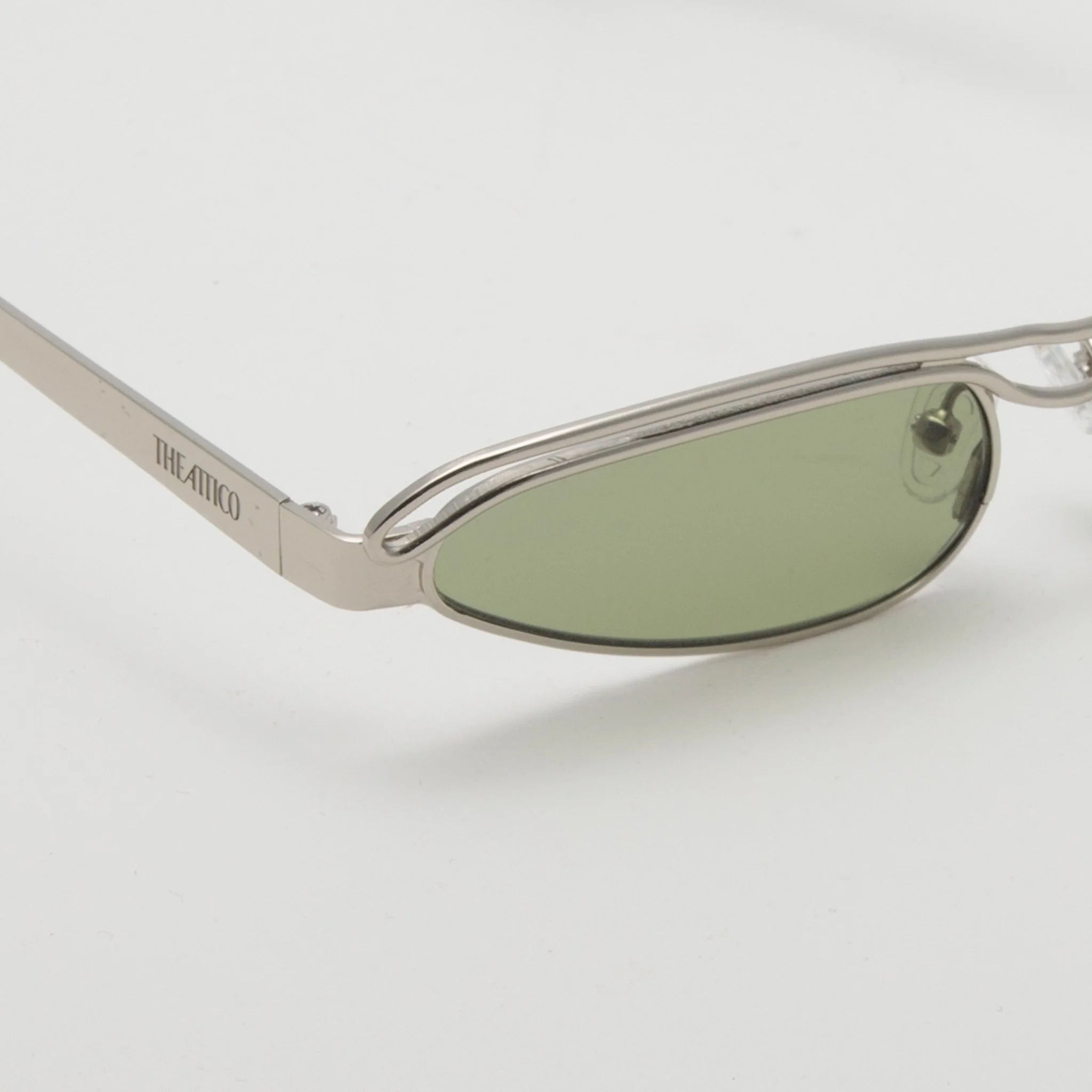 Norma Cat Eye Sunglasses in Silver - Image 3