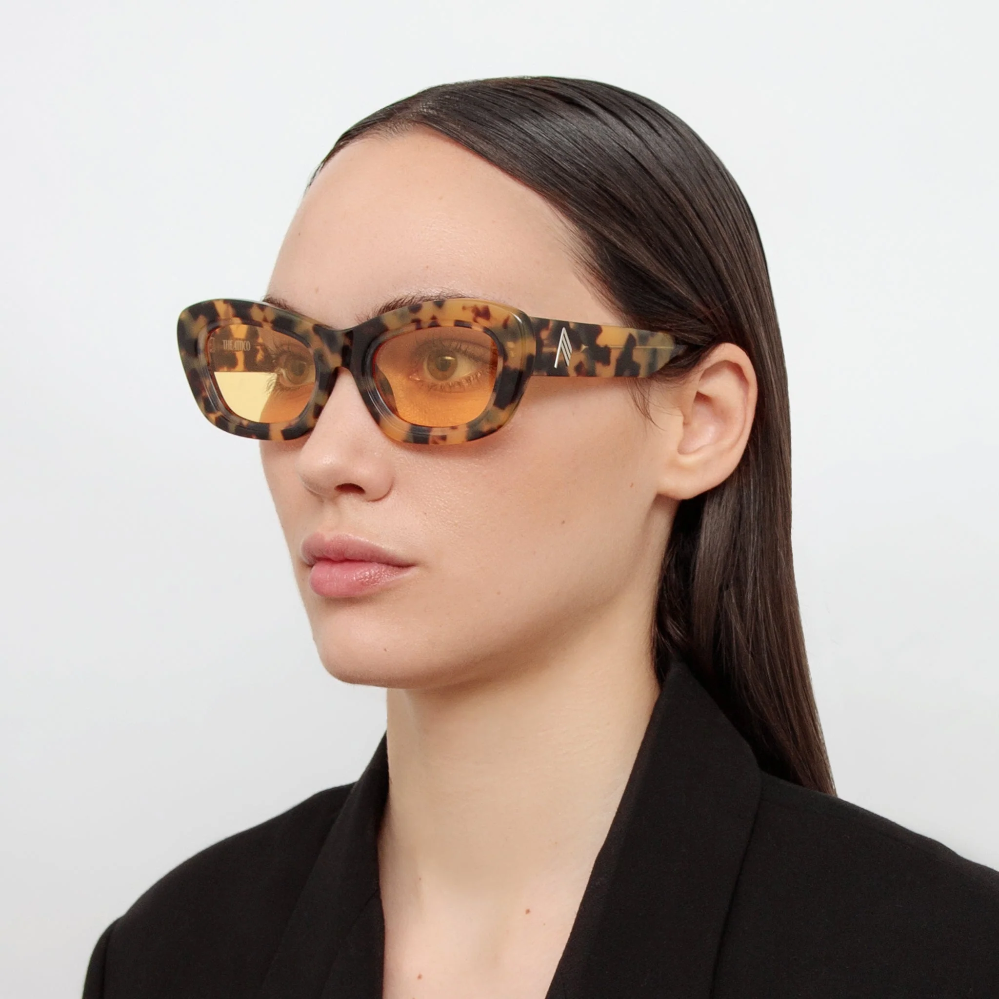 Rania Cat Eye Sunglasses in Tortoiseshell - Image 3