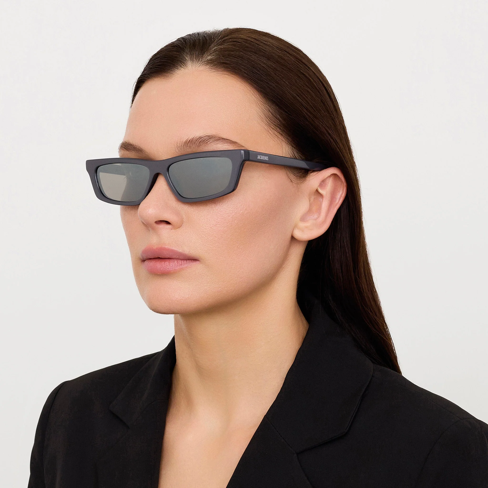 Trapezi Sunglasses in Metallic Gunmetal - Image 4