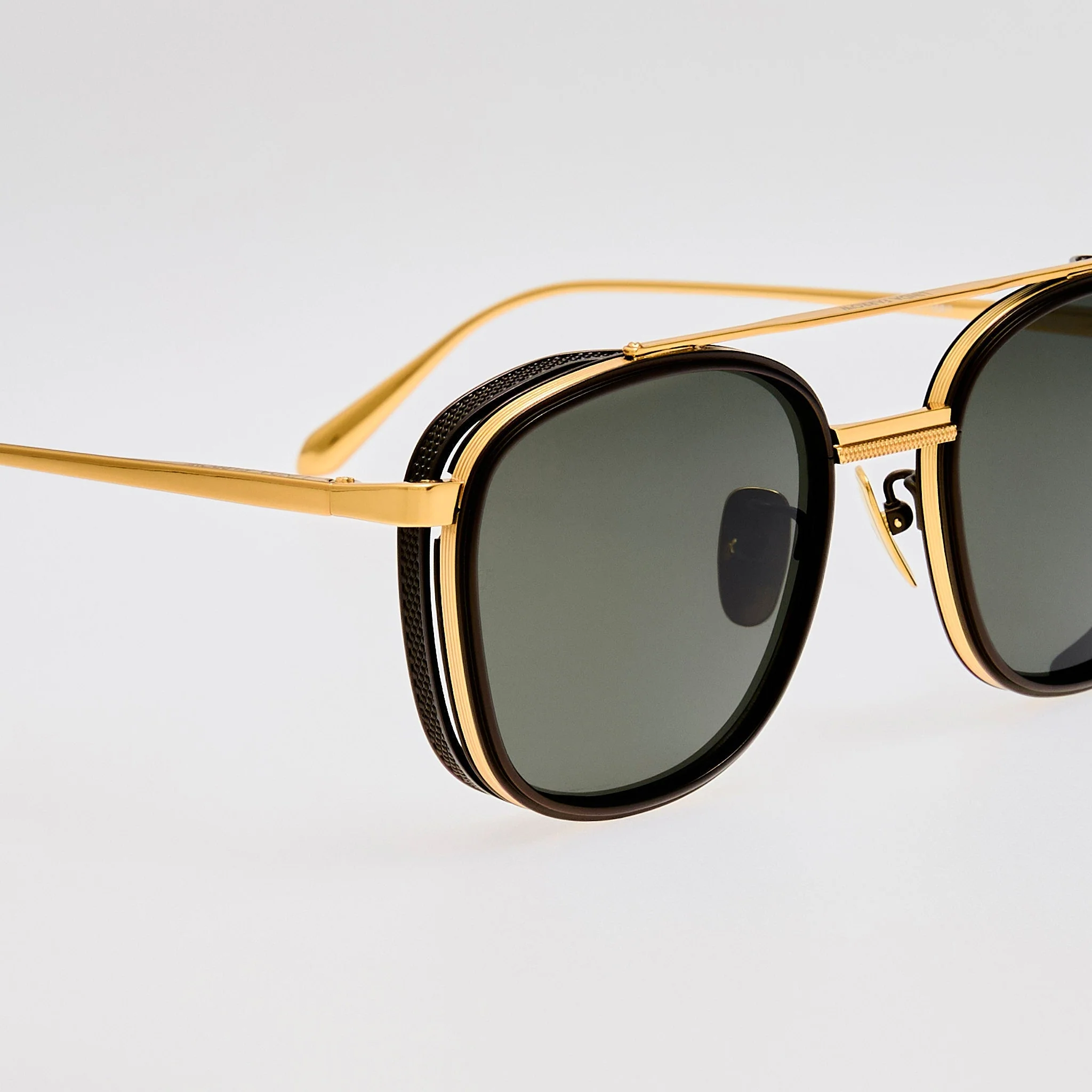 Varo Sunglasses in 22K Gold and Black - Image 5