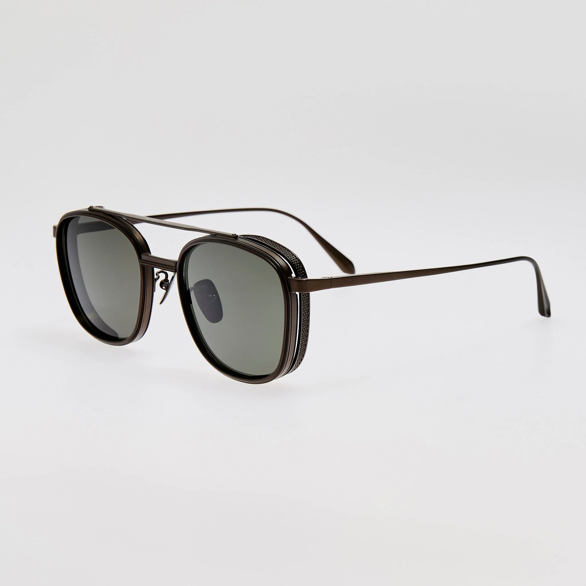Varo Sunglasses in Matt Black Nickel - Image 2