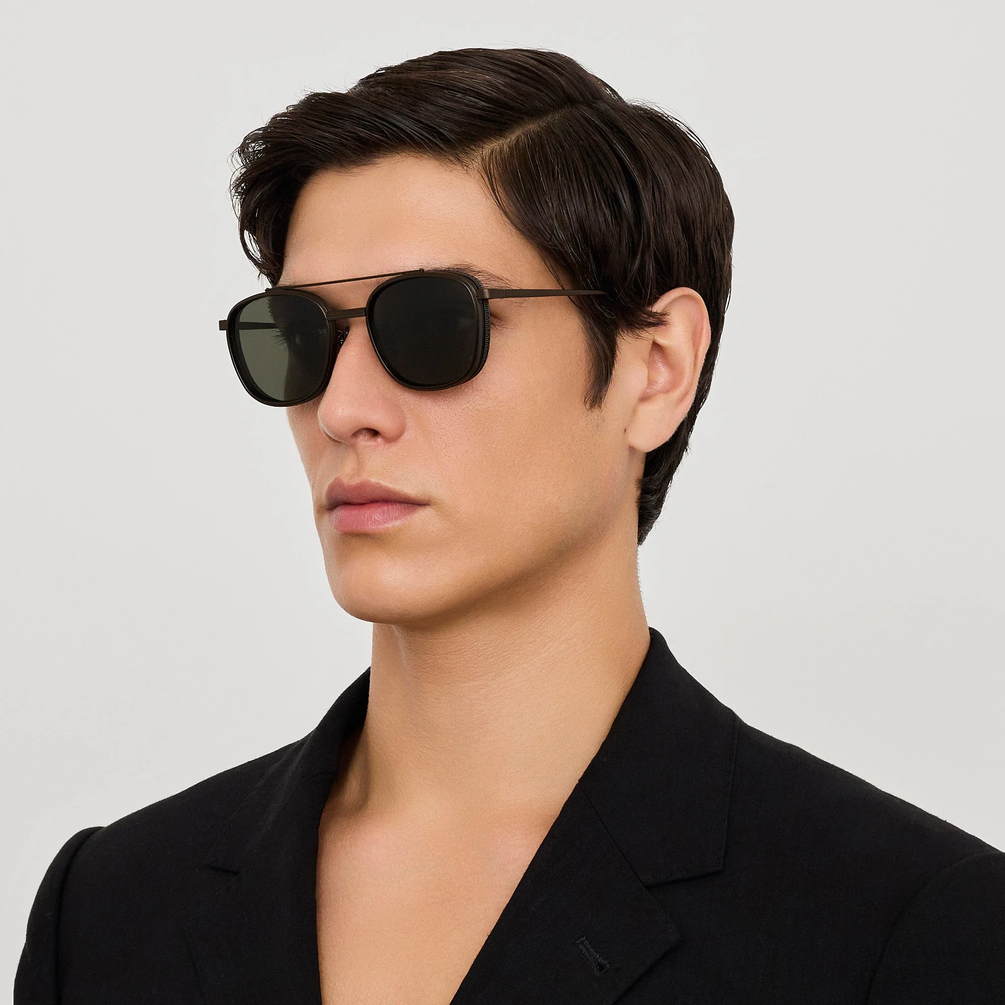 Varo Sunglasses in Matt Black Nickel - Image 5
