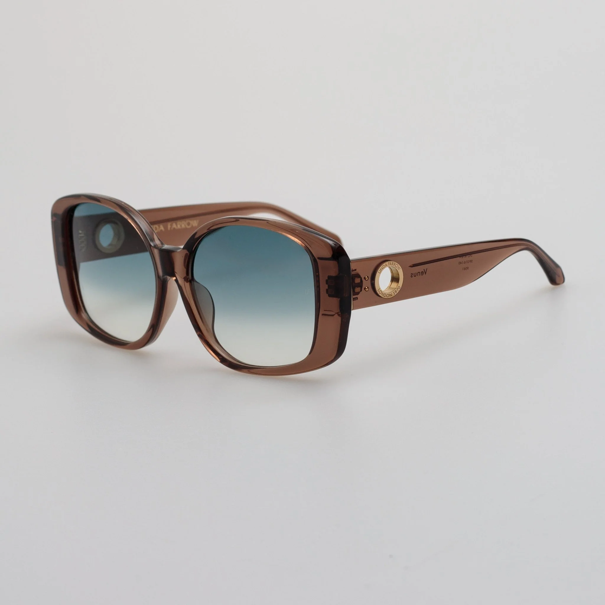 Venus Oversized Sunglasses in Aqua - Image 2